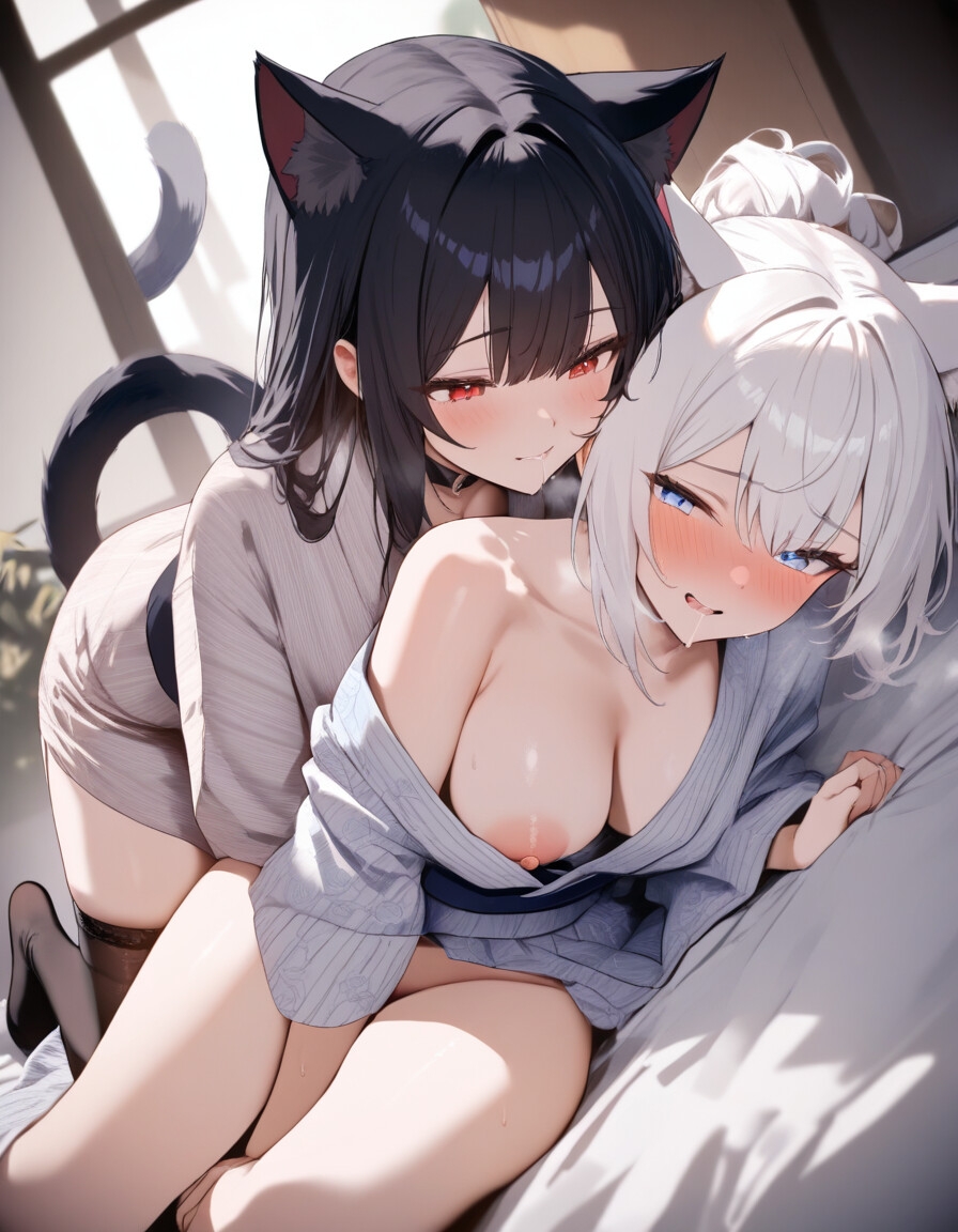宵猫庵絵巻 ～白猫×黒猫編～ 画像7