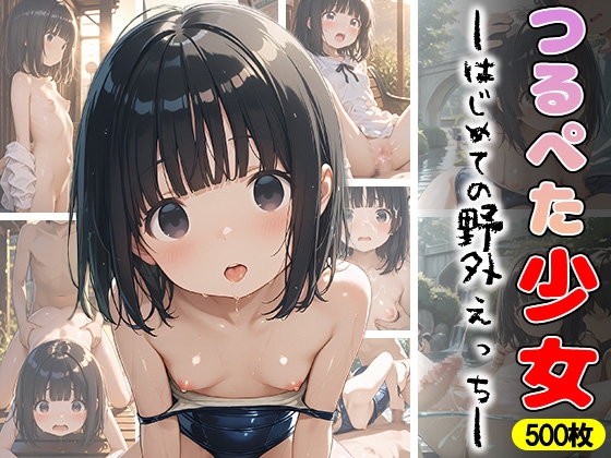つるぺた少女 はじめての野外えっち