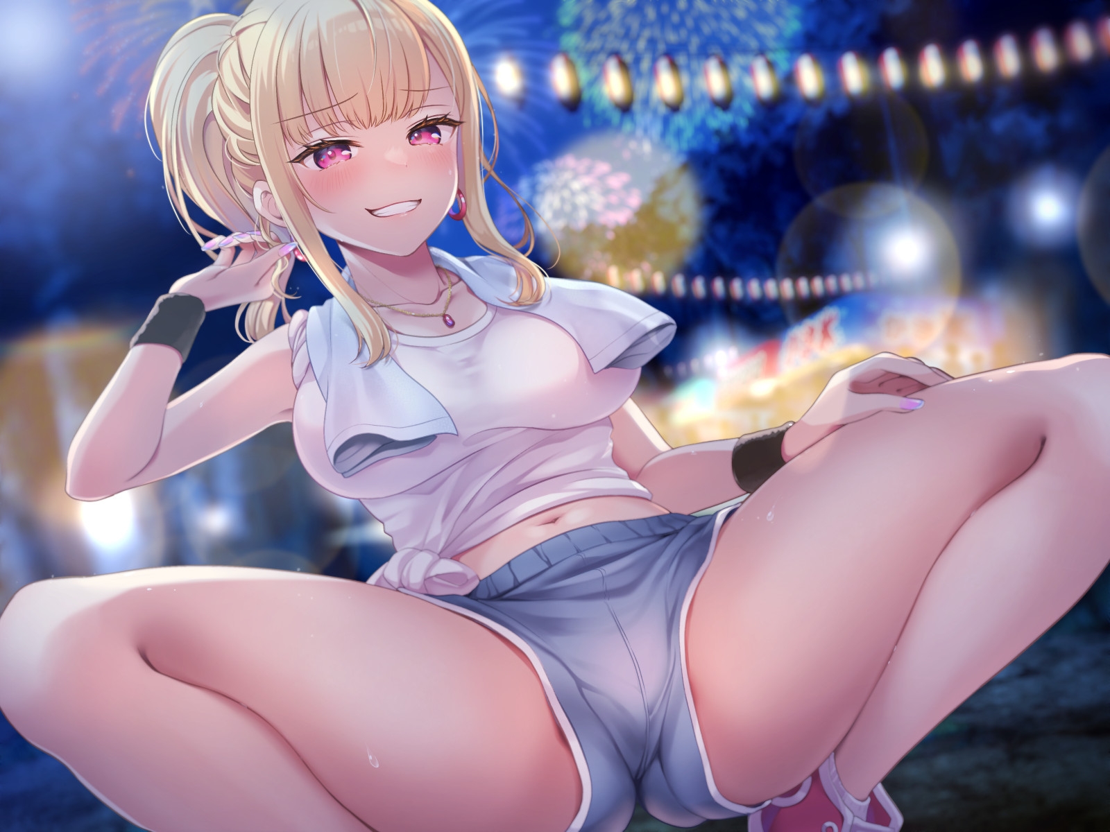 【オナサポ×挿入無し】ドSテキ屋ギャルの言いなりにされて…過剰な羞恥プレイで屋外罰ゲーム 画像3