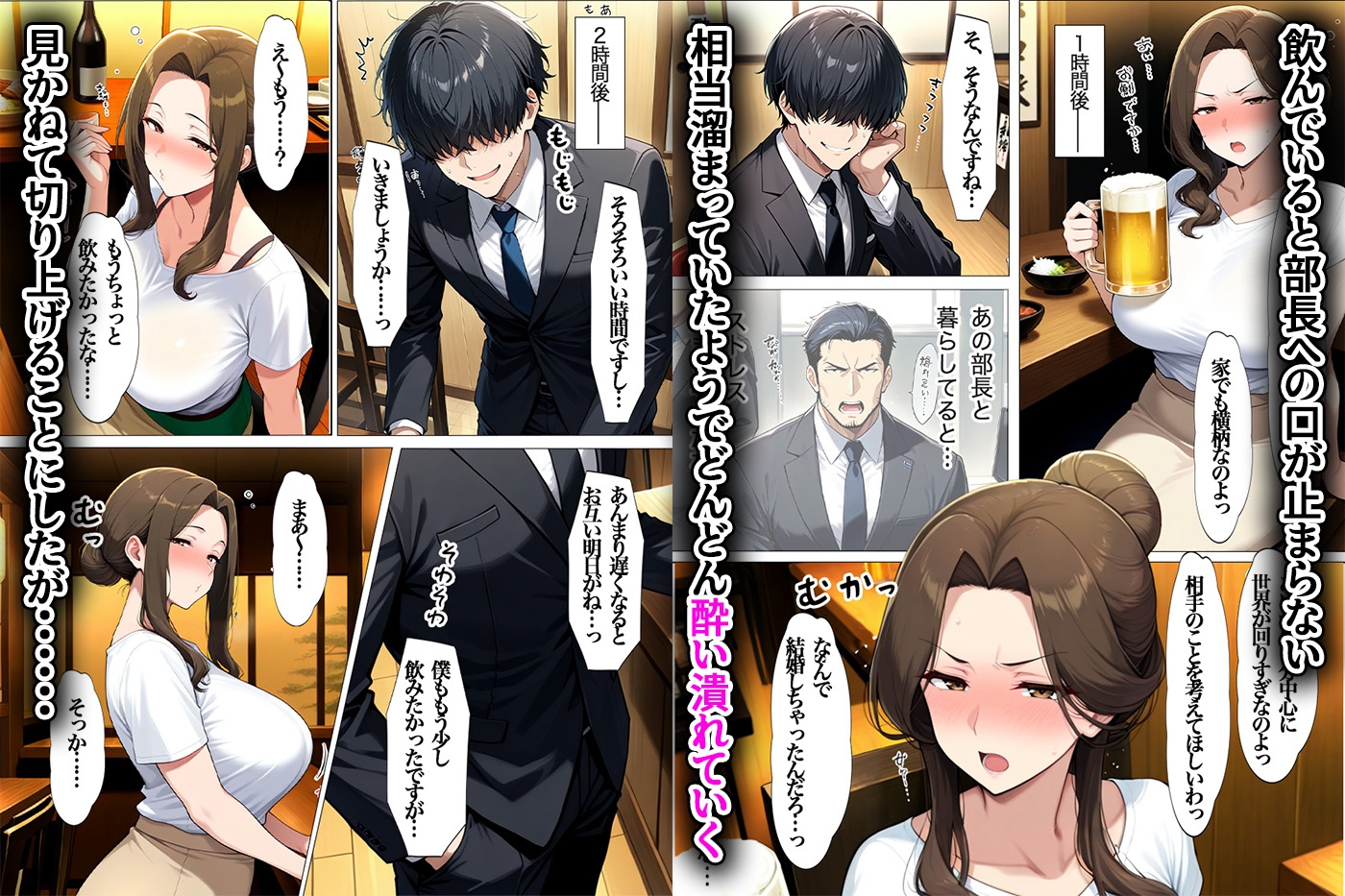 NTR好きの上司の奥さんと上司の家や会社で濃厚本気SEX 100P 画像4