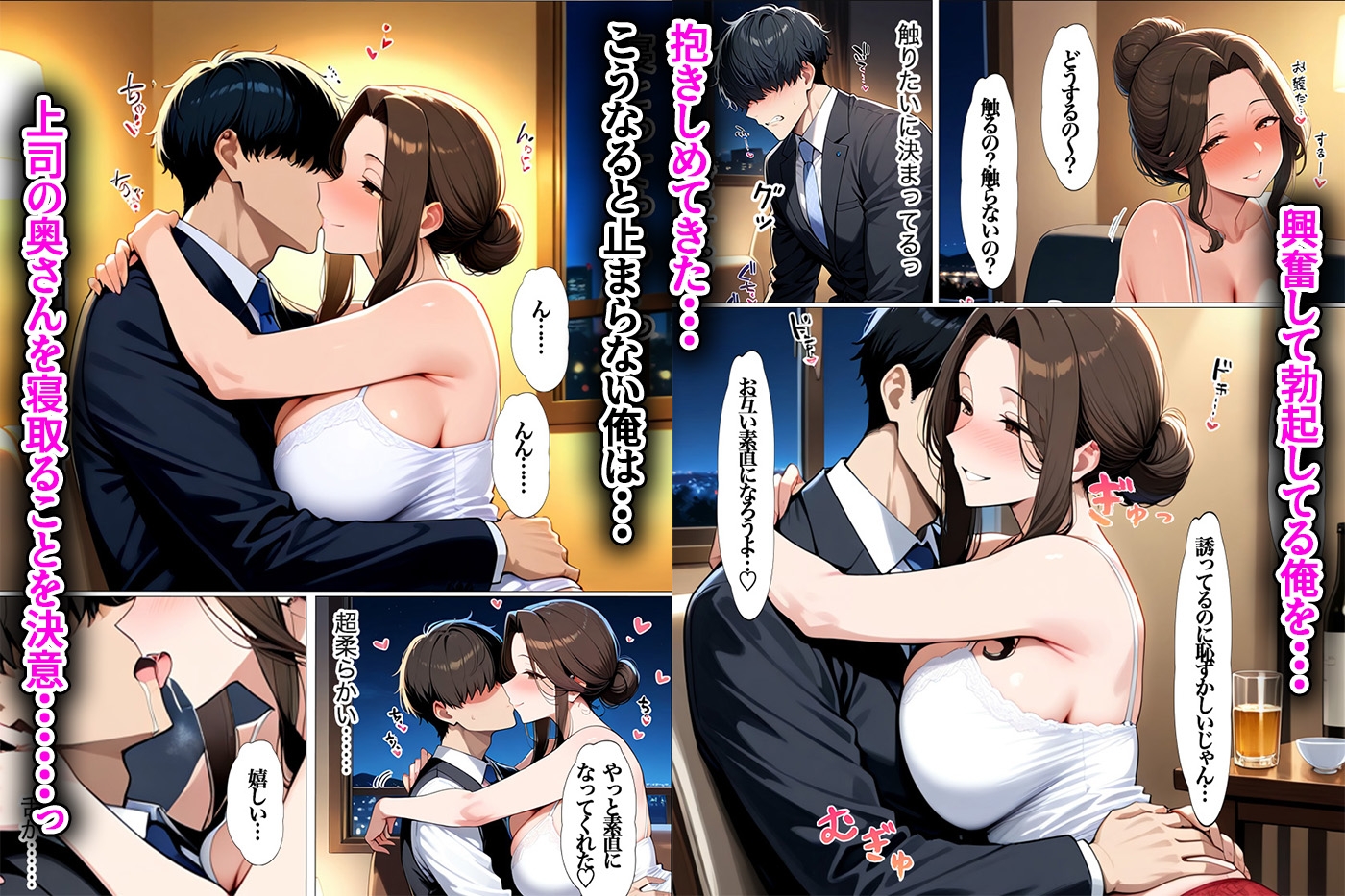 NTR好きの上司の奥さんと上司の家や会社で濃厚本気SEX 100P 画像7