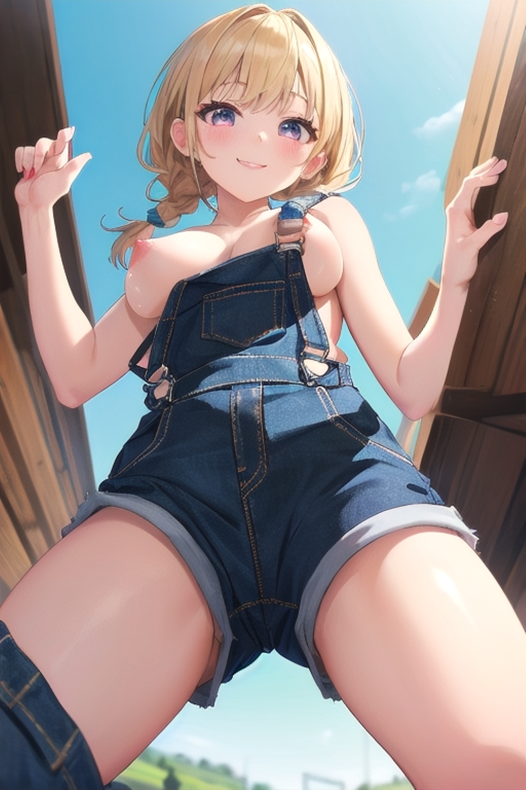 オーバーオール☆チャレンジでエッチな村おこし。―巨乳の部― 画像2