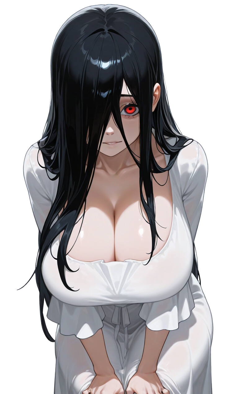 【逆NTR】ヤンデレ貞子「お尻... 好きにしていいよ?」好きな人間に彼女が出来たので壁尻誘惑で寝取ることにした話【ホラー/爆乳】 画像8