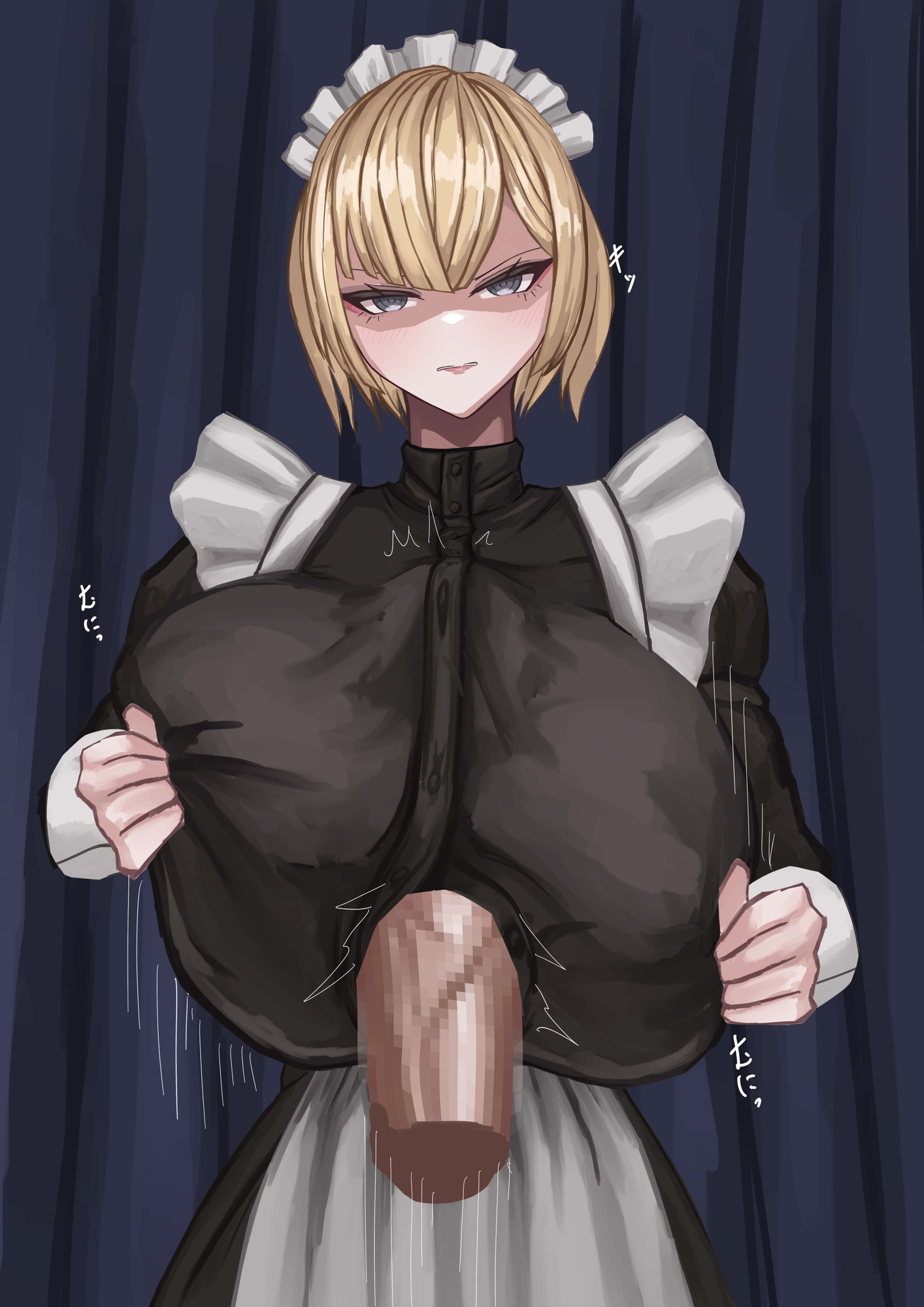 金髪巨乳メイドご奉仕パイズリ 画像2