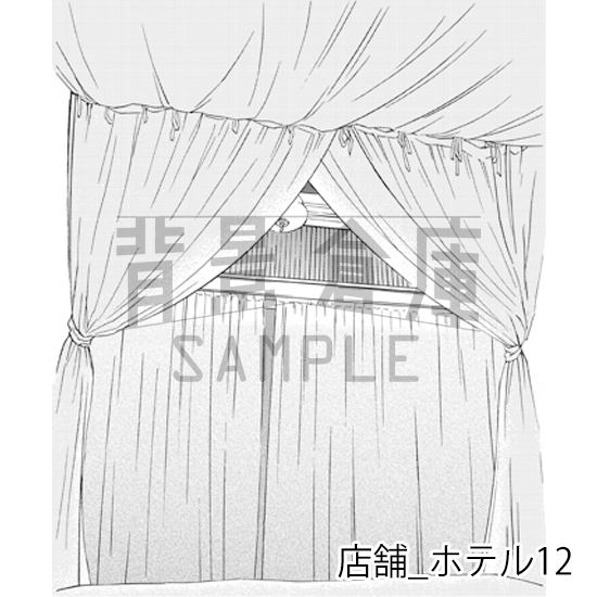 【トーンつき】店舗_背景素材集7(ホテル)