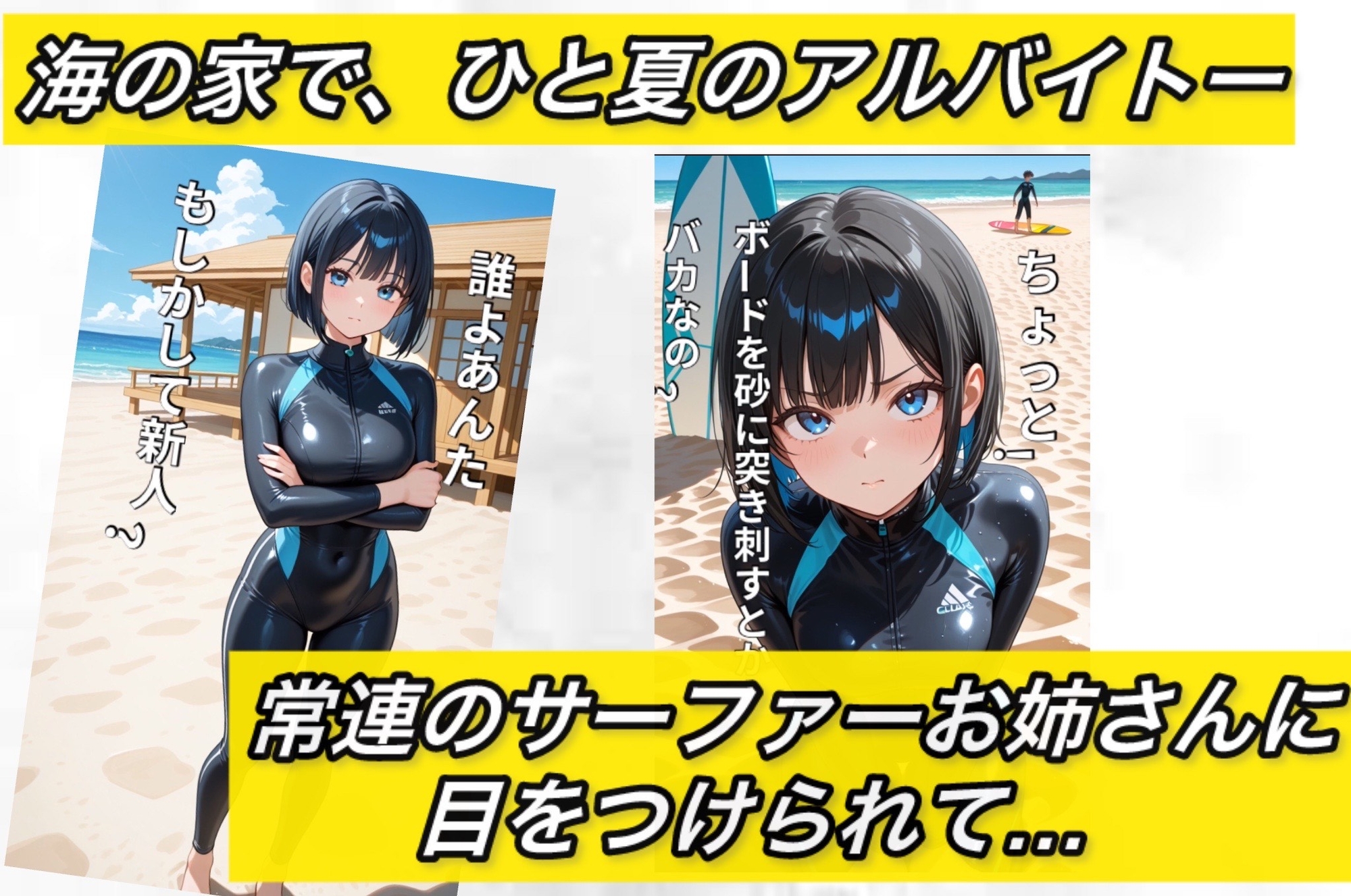渚の調教サマー～波打ち際のペットくん～ 画像1