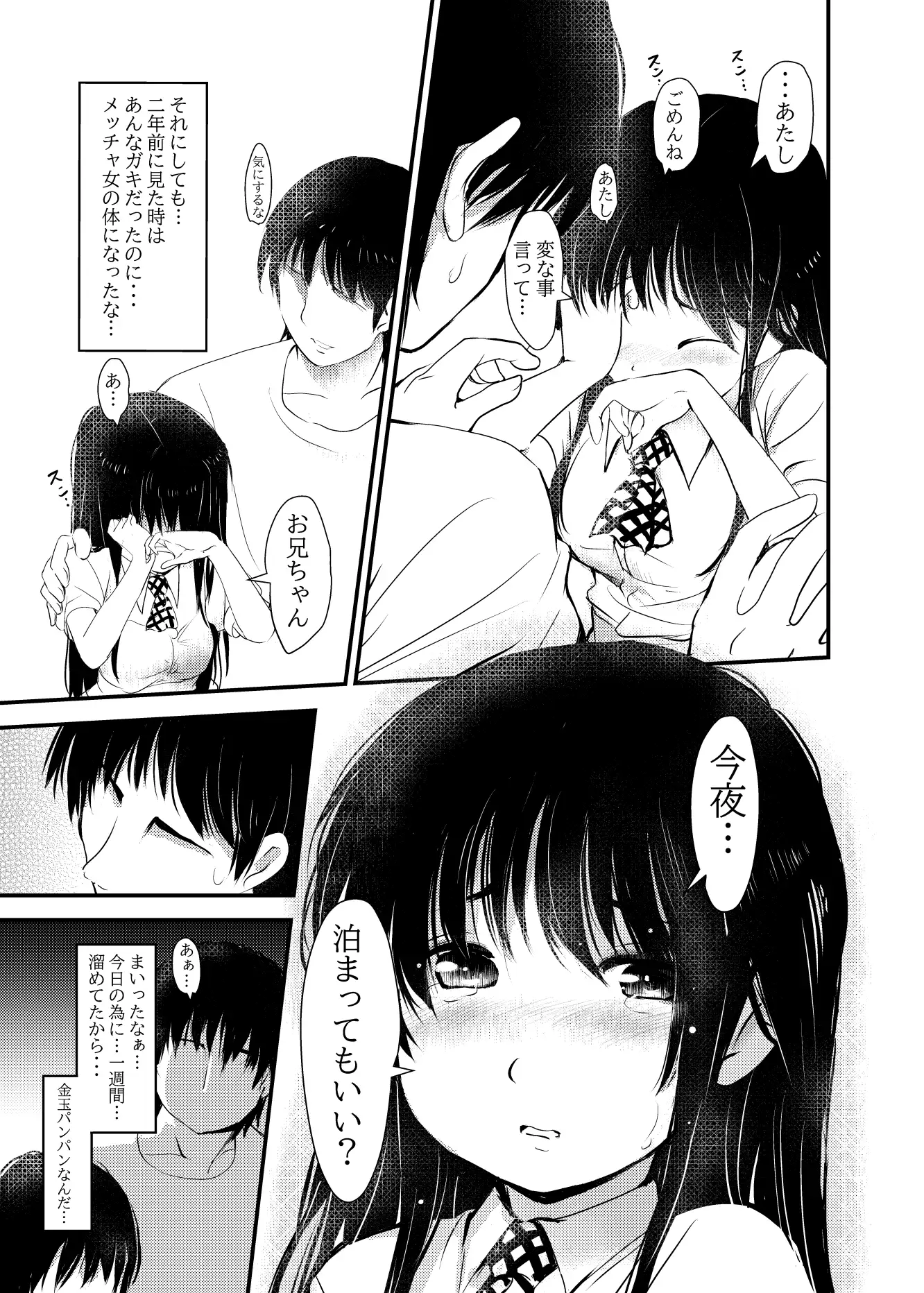 ネット彼女を家に呼んだら妹だったので…実妹交尾した話 サンプル画像 5