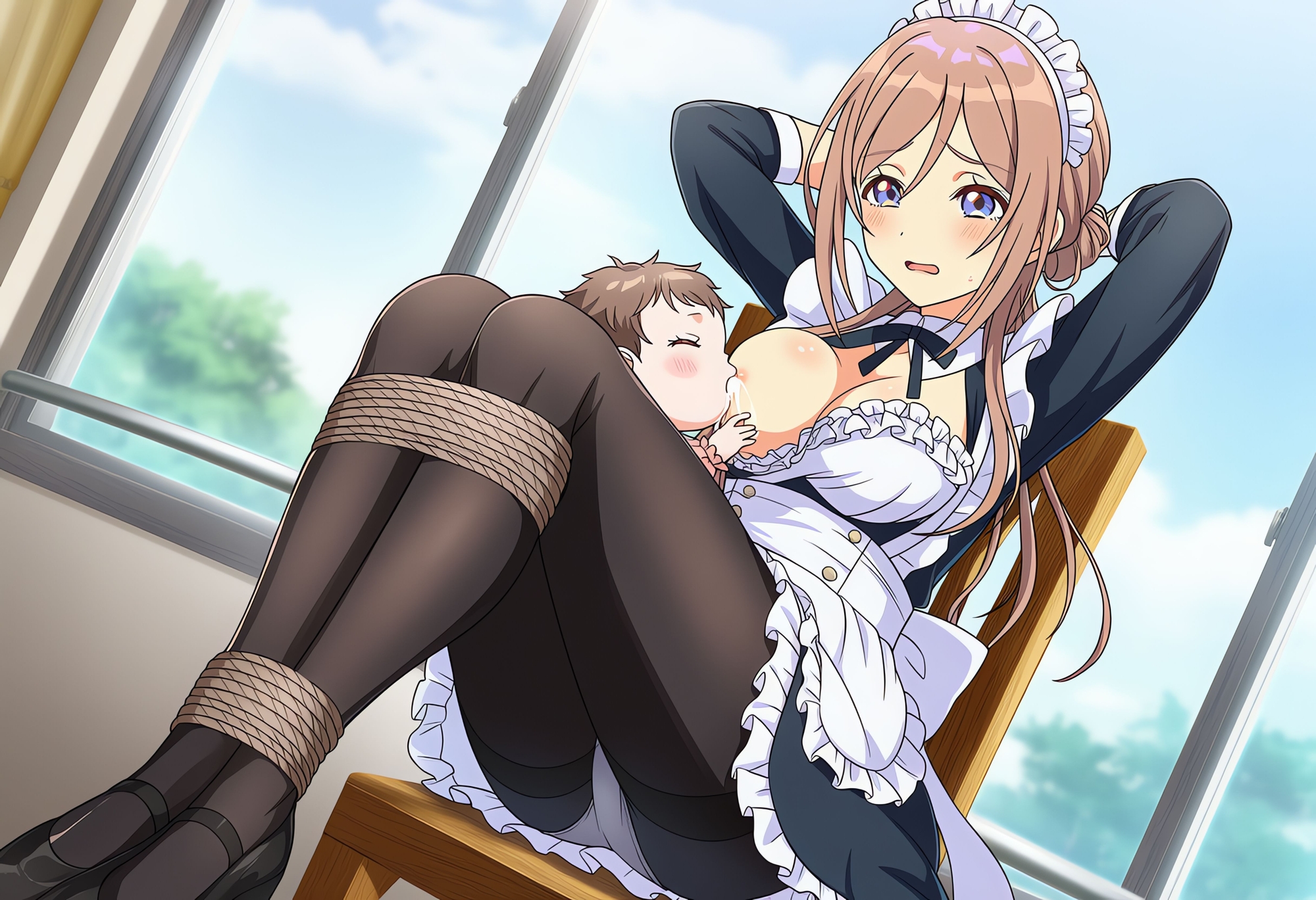 赤ちゃんに転生してアイドルのひ〇さきりなみのおっぱいを吸う。処女なのに母乳が出ちゃう！ 画像4