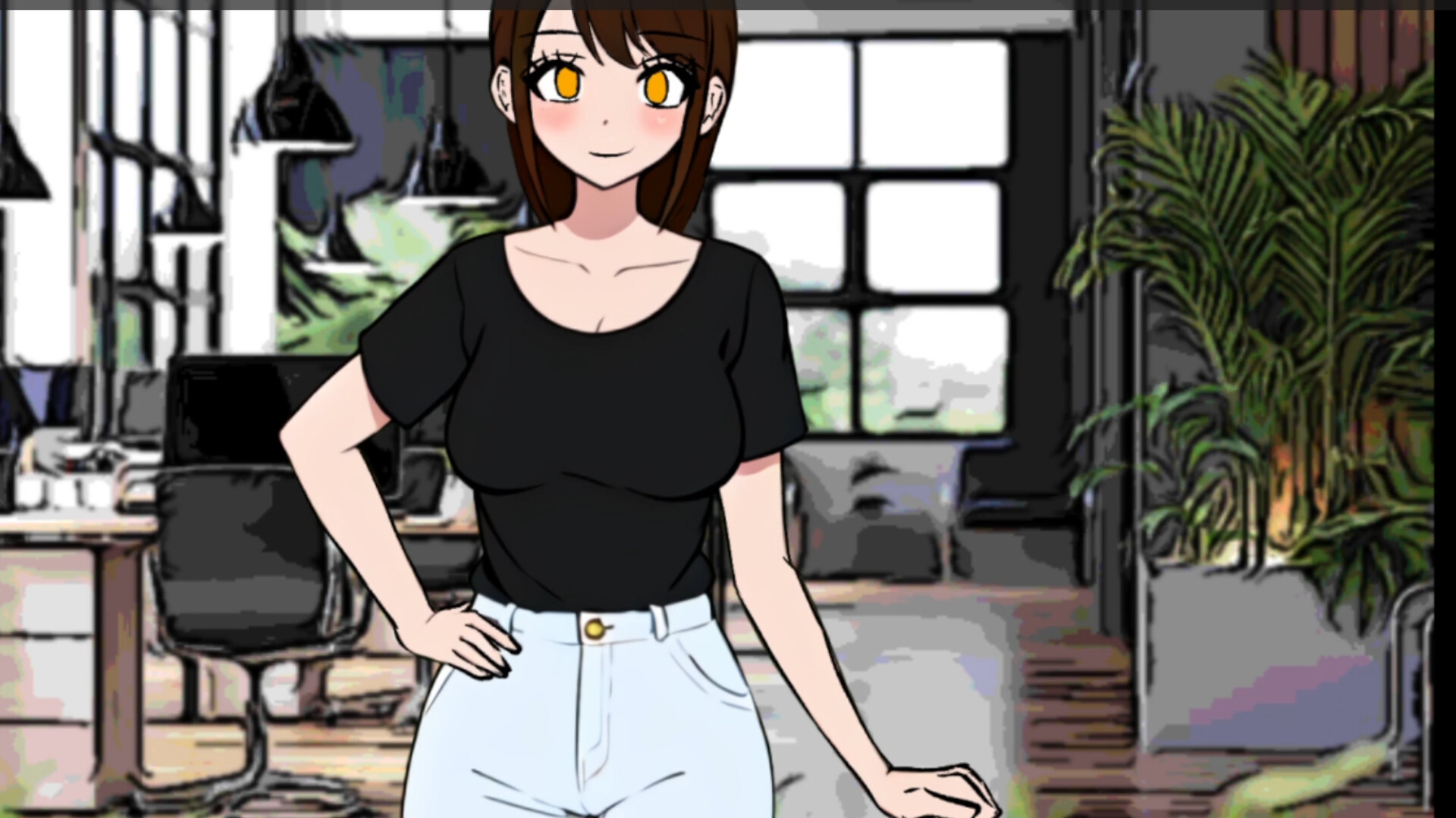 【着衣脱糞アニメ】お腹の調子が悪い時に話しかけられて切り時を見失ってしまったOLちゃん 画像1