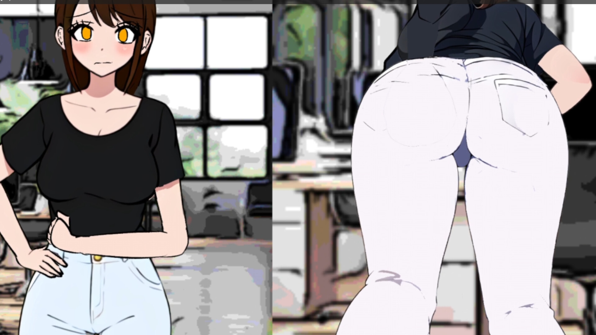 【着衣脱糞アニメ】お腹の調子が悪い時に話しかけられて切り時を見失ってしまったOLちゃん 画像2
