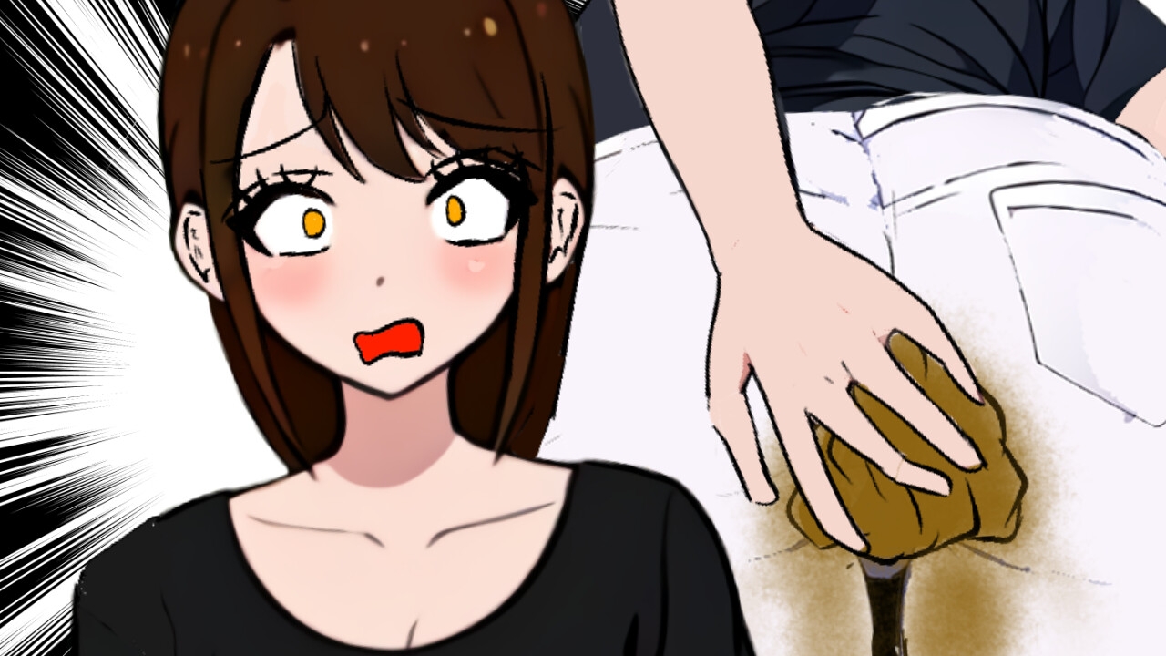 【着衣脱糞アニメ】お腹の調子が悪い時に話しかけられて切り時を見失ってしまったOLちゃん 画像3
