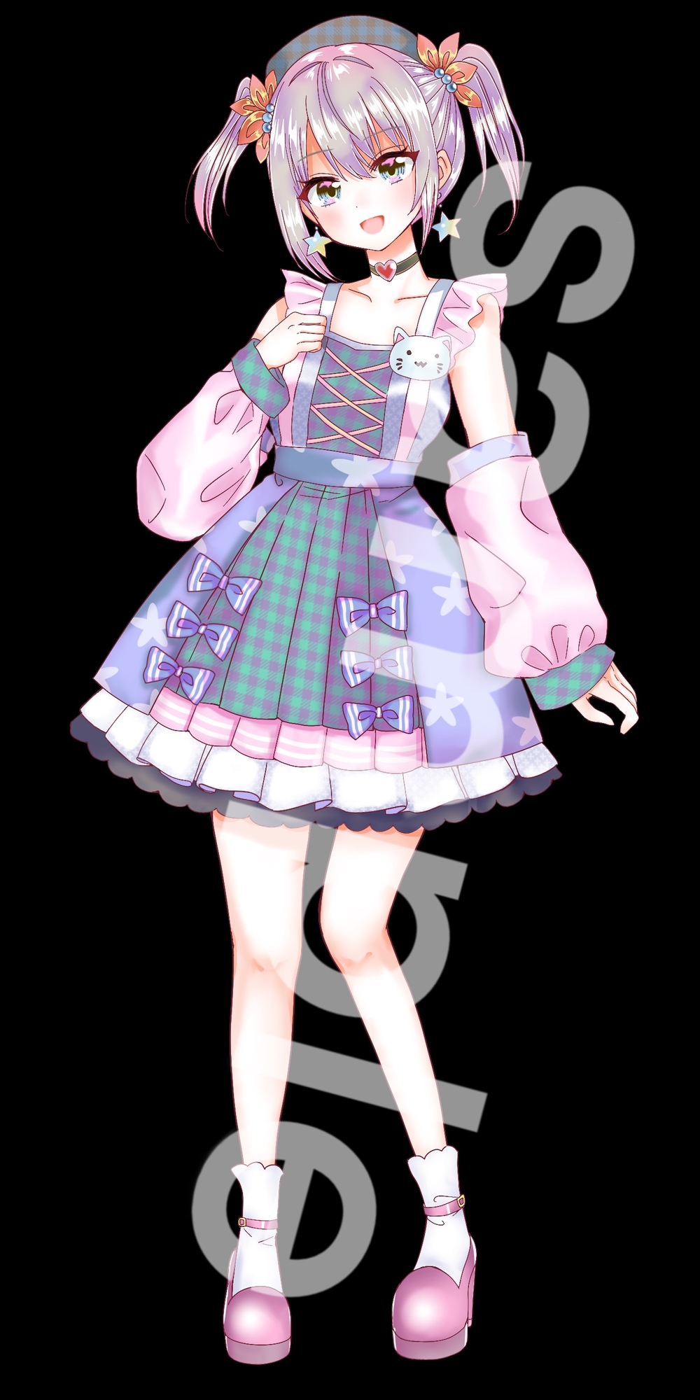 ファンタジー衣装の少女立ち絵40