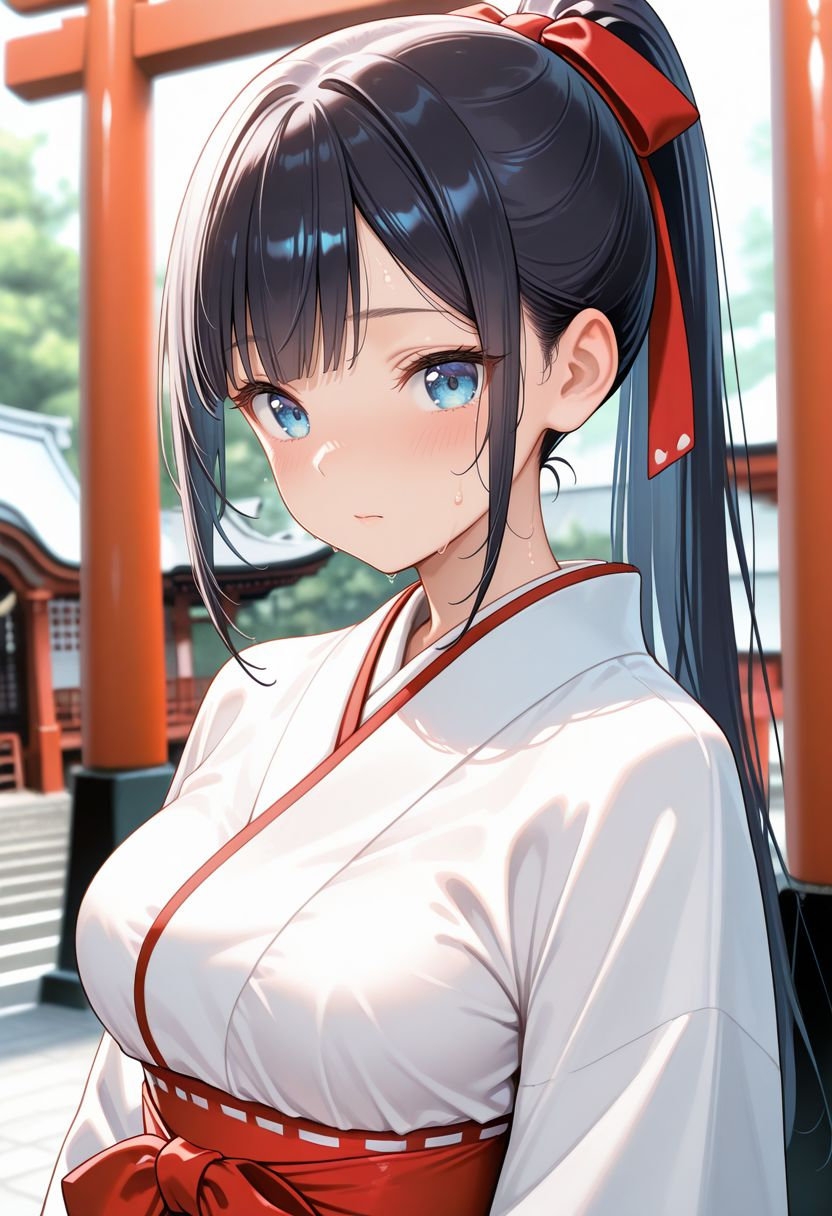 優等生の巫女、神聖を汚す奉仕～白石すみれ～ 画像1
