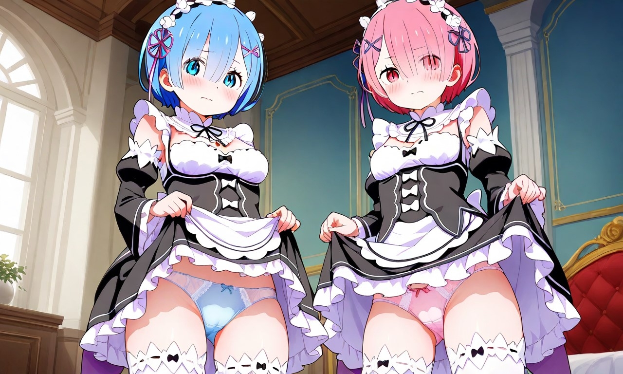美少女メイド姉妹とのエチエチ生活 画像1