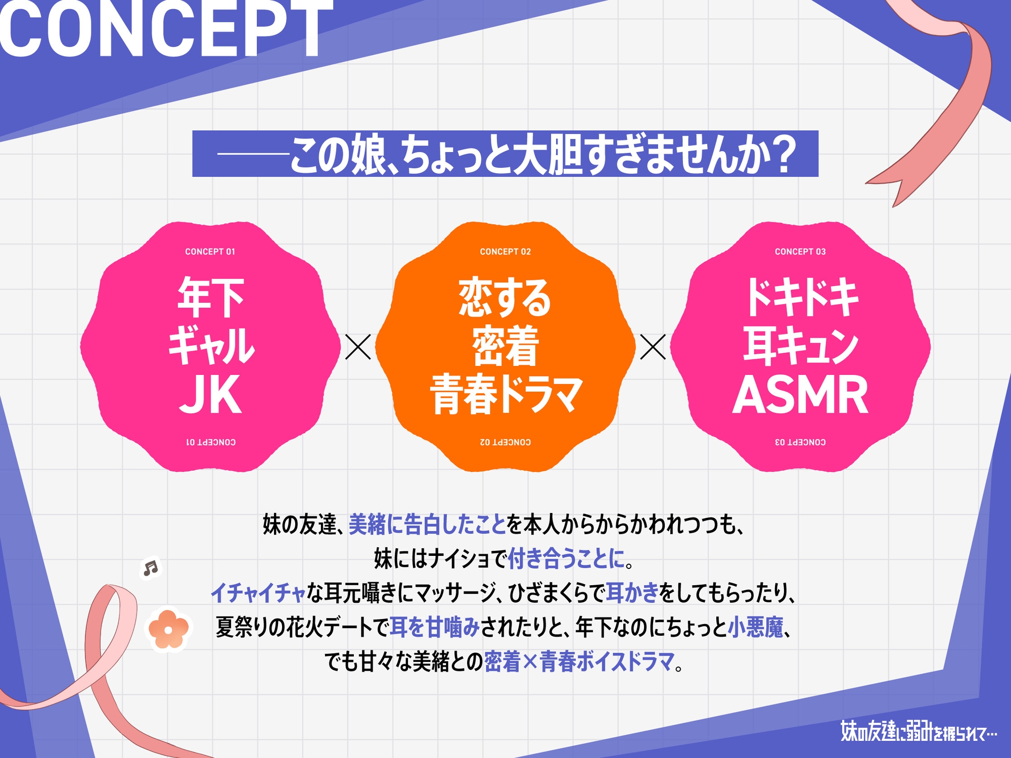 【CV.長月あおい&飯田ヒカル】妹の友達に弱みを握られて・・・【恋する密着青春ドラマ】 画像3