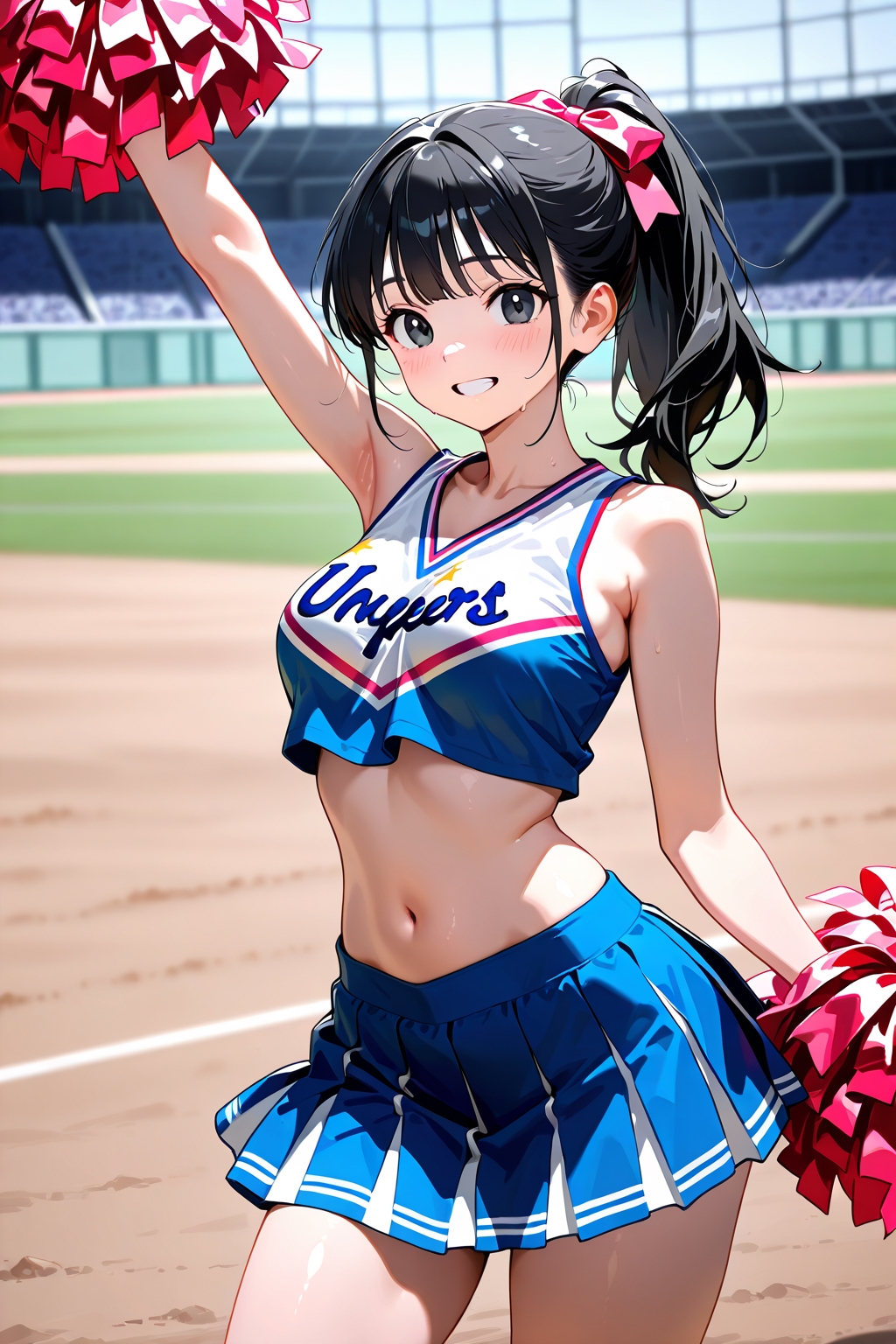 応援終わりチアガールの汗だくマンコで男たちの性欲処理をいたします 画像1