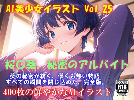 AI美少女イラスト Vol.25 桜〇葵、秘密のアルバイト