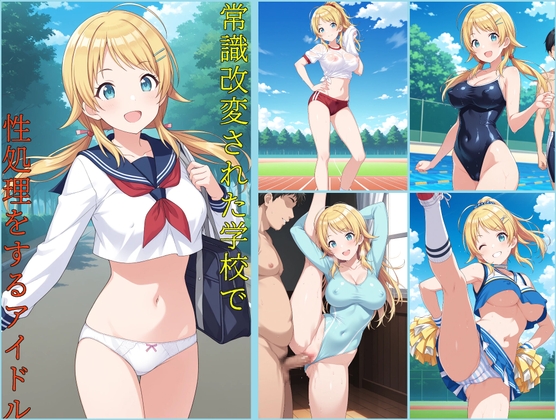 常識改変された学校で性処理をするアイドル 〇宮めぐる編