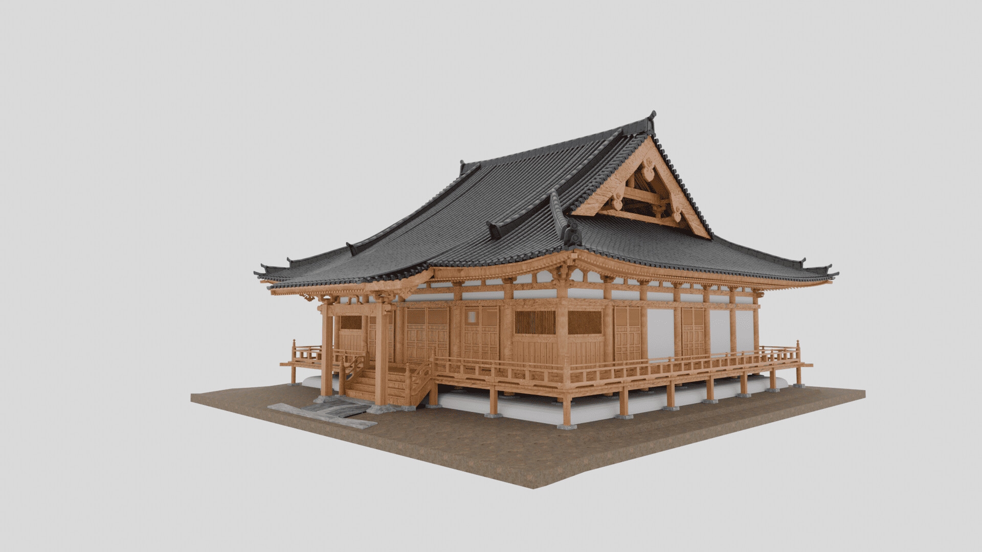 3DCG 長遠寺本堂(重文・兵庫)