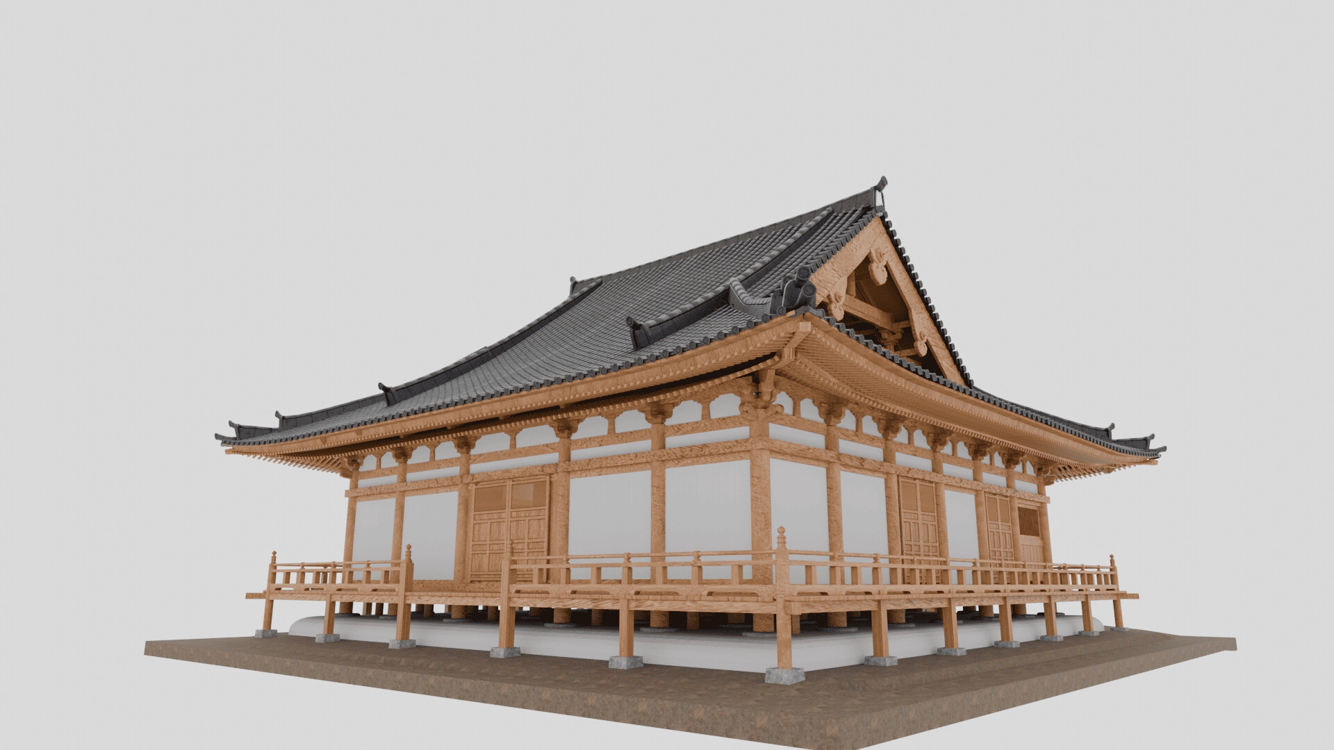 3DCG 長遠寺本堂(重文・兵庫)