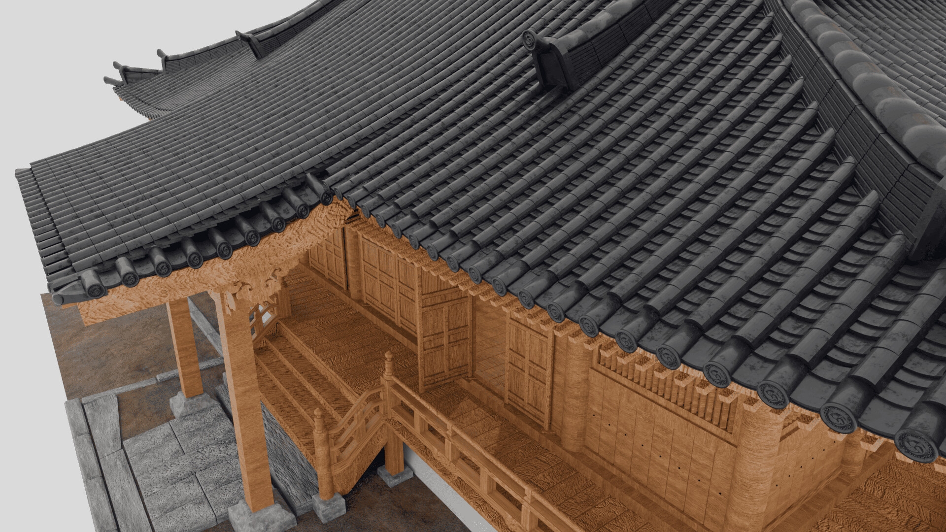 3DCG 長遠寺本堂(重文・兵庫)