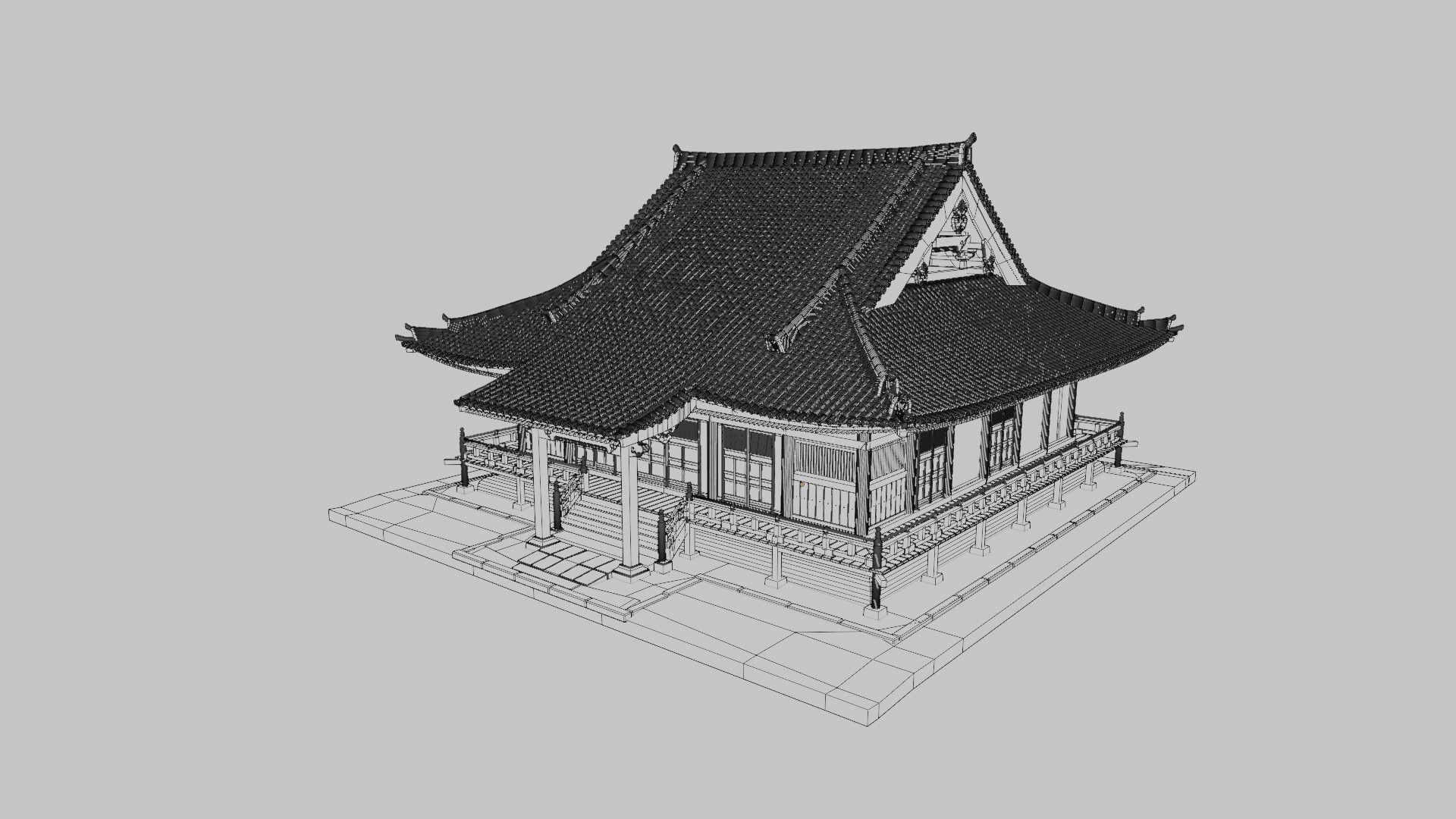 3DCG 長遠寺本堂(重文・兵庫)
