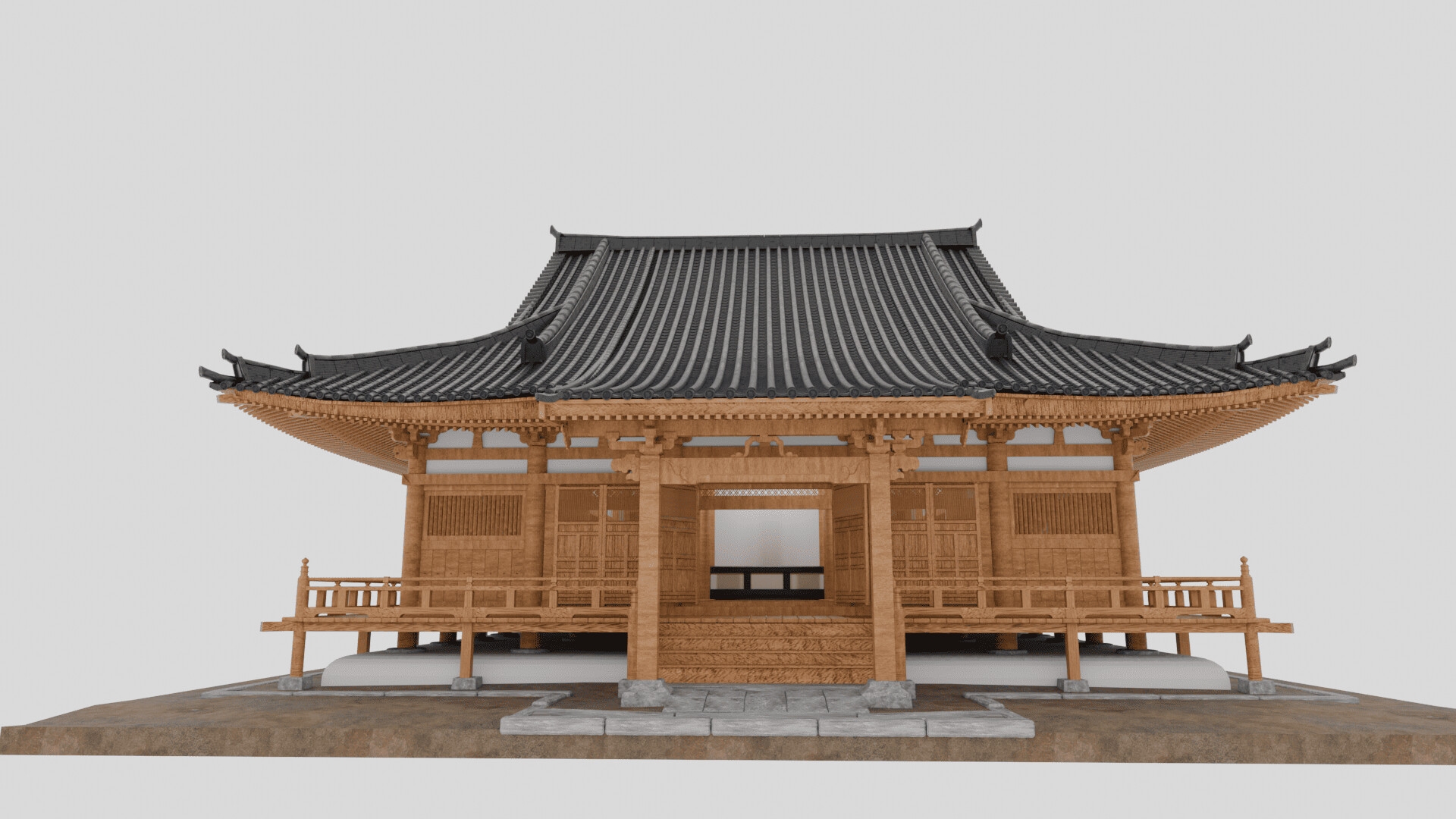 3DCG 長遠寺本堂(重文・兵庫)