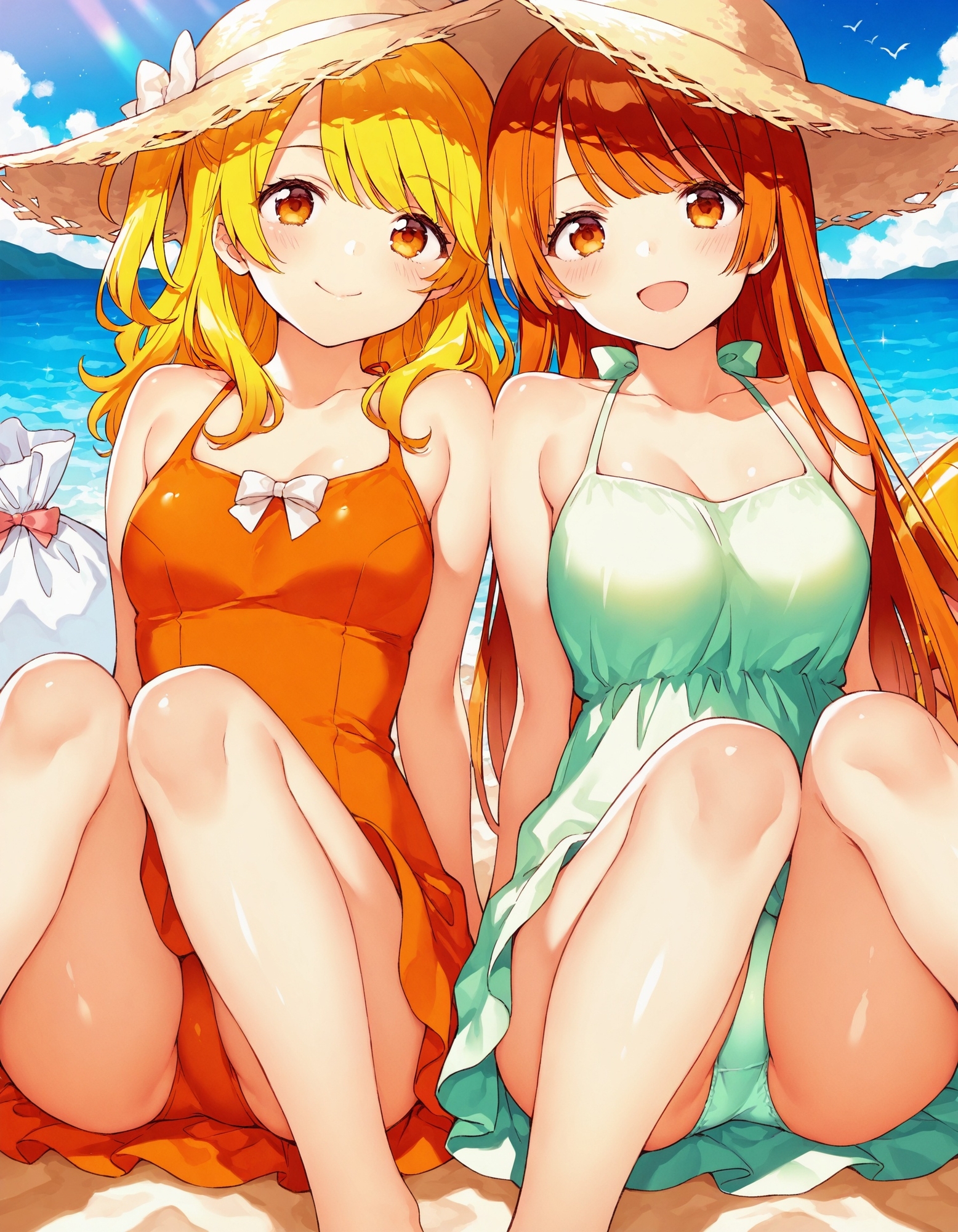 ワンピースで座りパンチラ_2