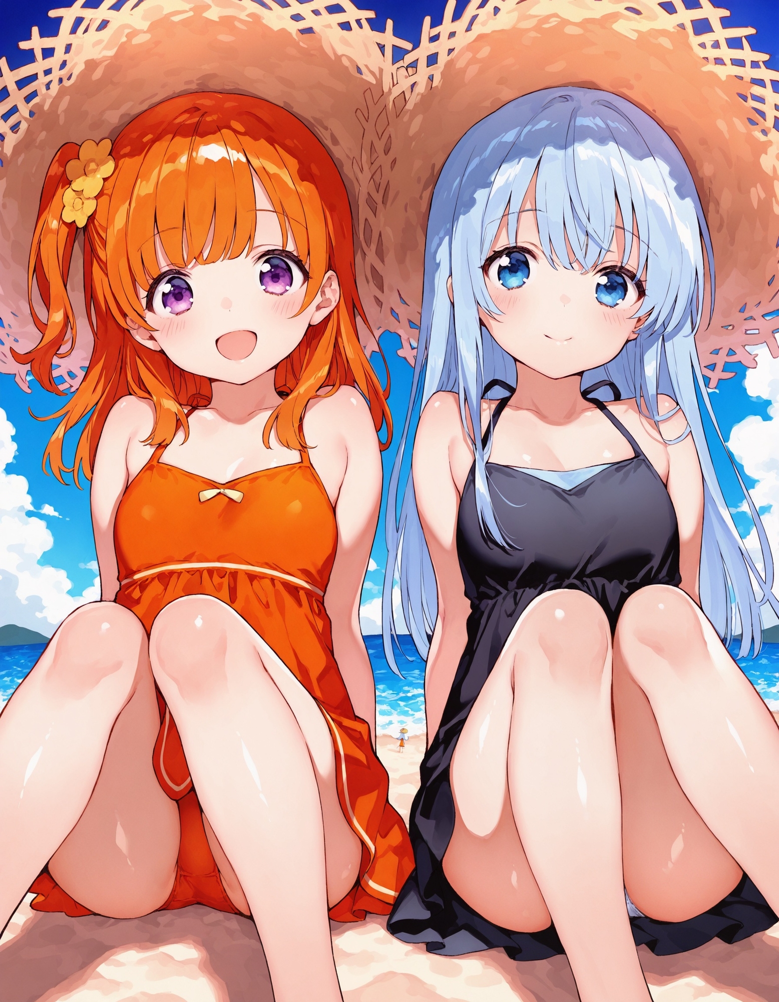 ワンピースで座りパンチラ_3