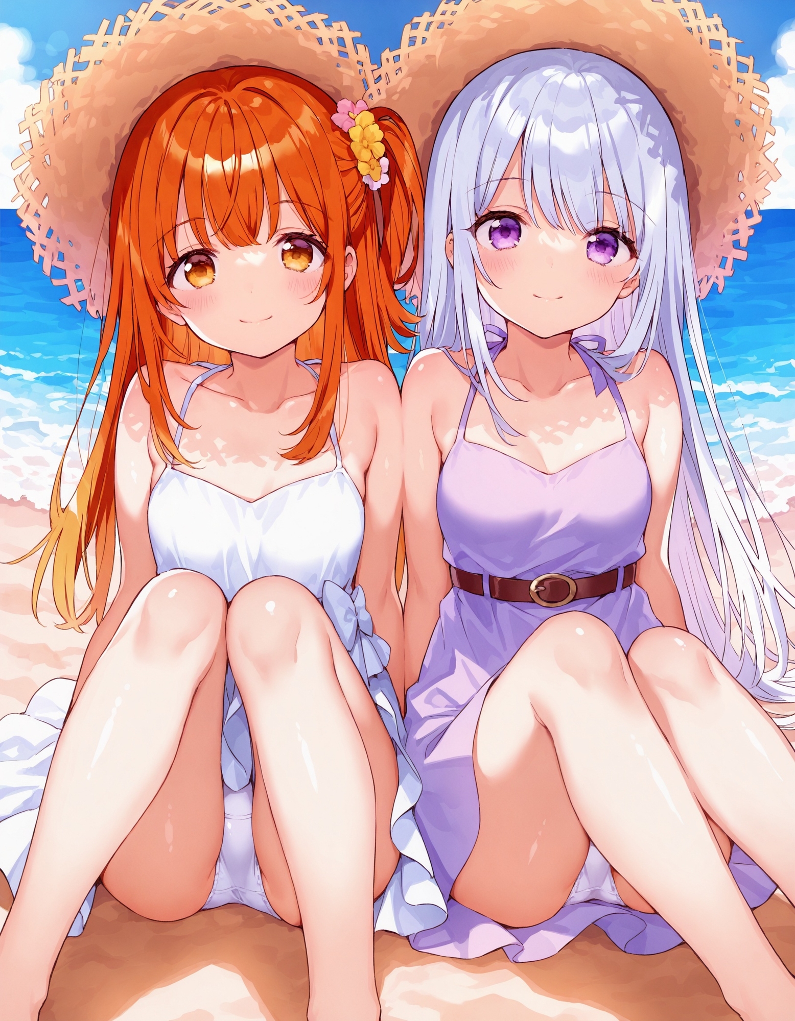 ワンピースで座りパンチラ_6