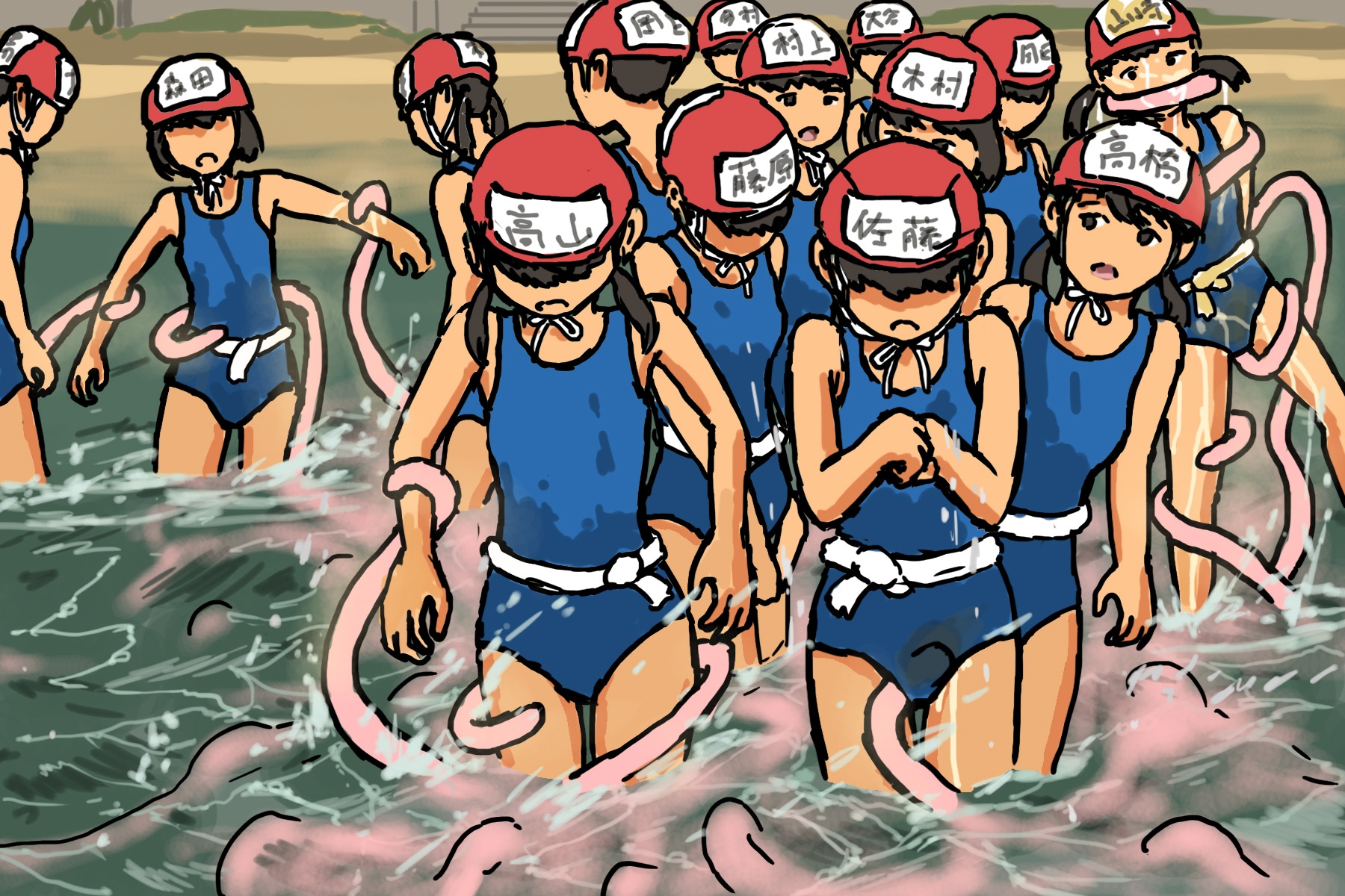 触手生物に襲われる女子生徒7 画像10
