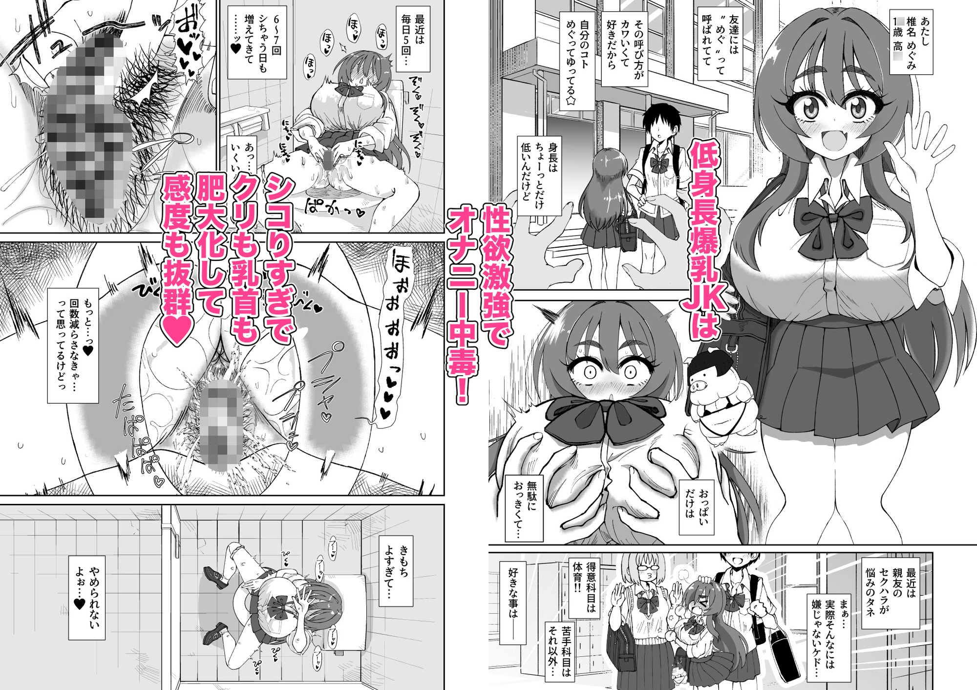 爆乳デカクリに育ったオナ狂JKのミニ膣穴に短小とウワサの教師チンポはシンデレラフィットするか? 画像1