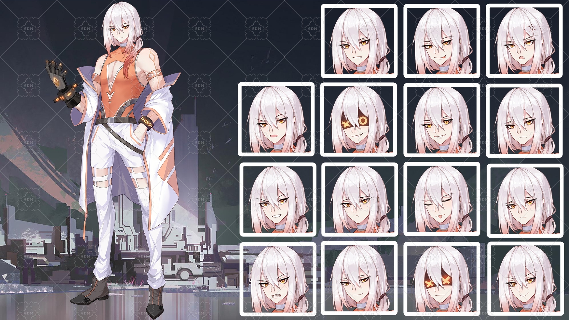 【ゲーム素材】SFキャラクター立ち絵 Vol.2