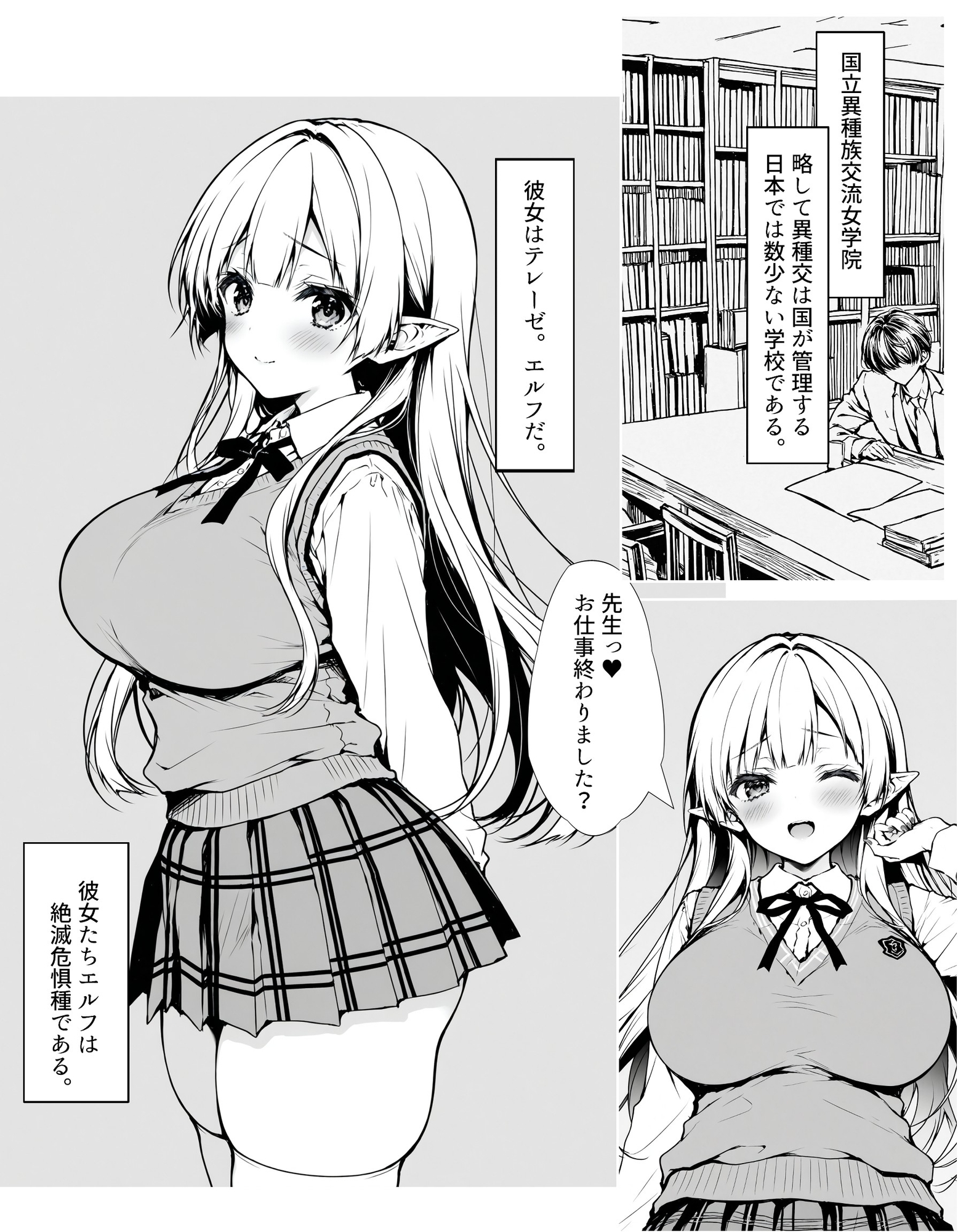 異種族交流学院 淫乱エルフの場合 画像1