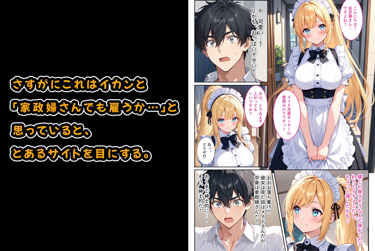 家事代行の爆乳メイドが濃厚なご奉仕エッチをしてくれた話 画像2