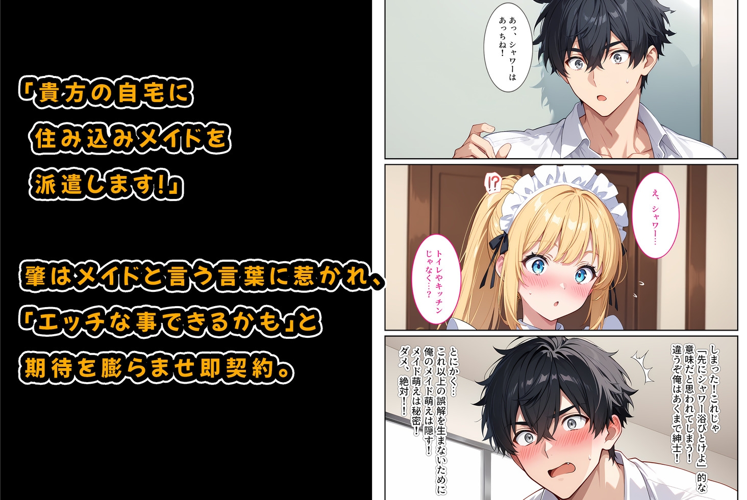 家事代行の爆乳メイドが濃厚なご奉仕エッチをしてくれた話 画像3