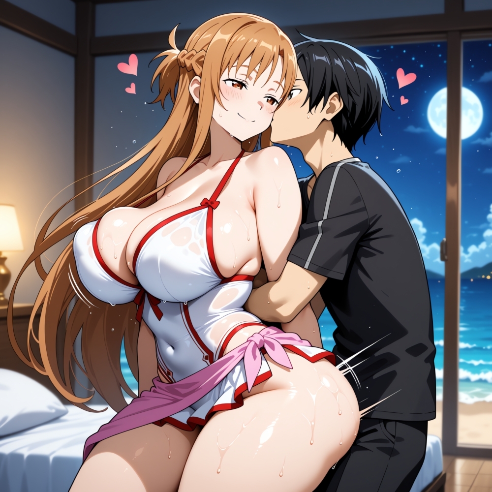 夏の水着コスプレ人妻ハグカップル夫婦発情中出しHの夢18禁同人エロ画像CG集R-18 画像7
