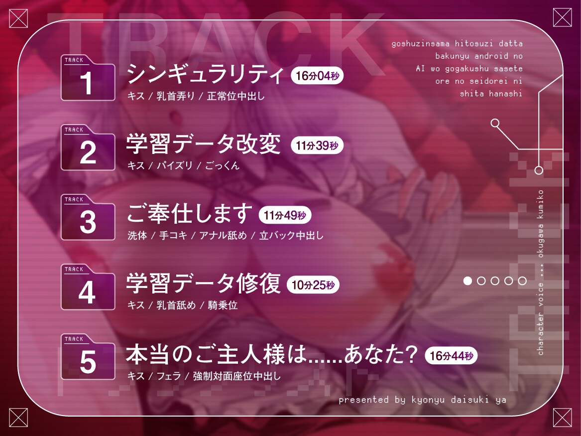 【データ改変NTR】ご主人様一筋だった爆乳アンドロイドのAIを誤学習させて俺の性奴〇にした話【1時間/背徳】 画像2