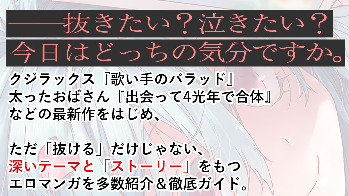 「ストーリーが」「面白い」「エロマンガ」 画像1