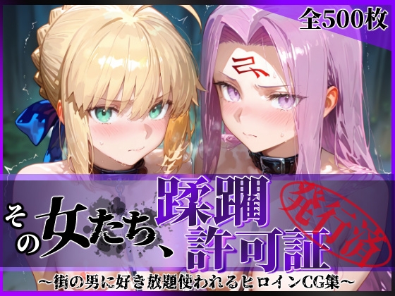 その女たち、蹂躙許可証発行済み -街の男たちに好き放題使われるヒロインCG集- セ〇バー&ラ〇ダー編