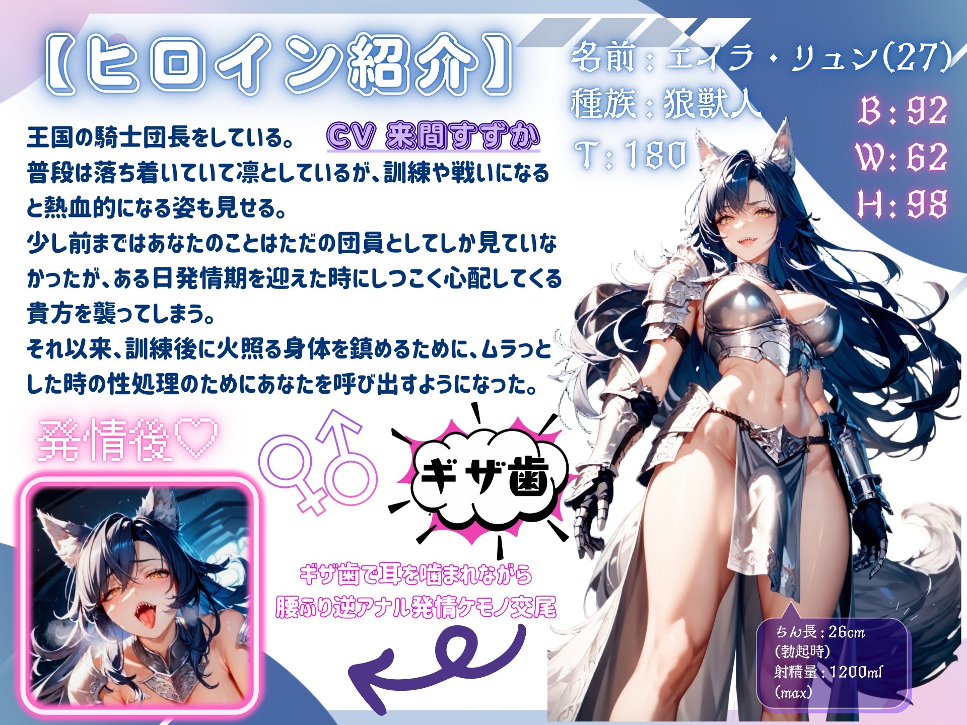 【ふた×ケモ】ふたなりオオカミ獣人の性処理道具な僕。 〜騎士団長と発情ケモノ交尾〜 画像2