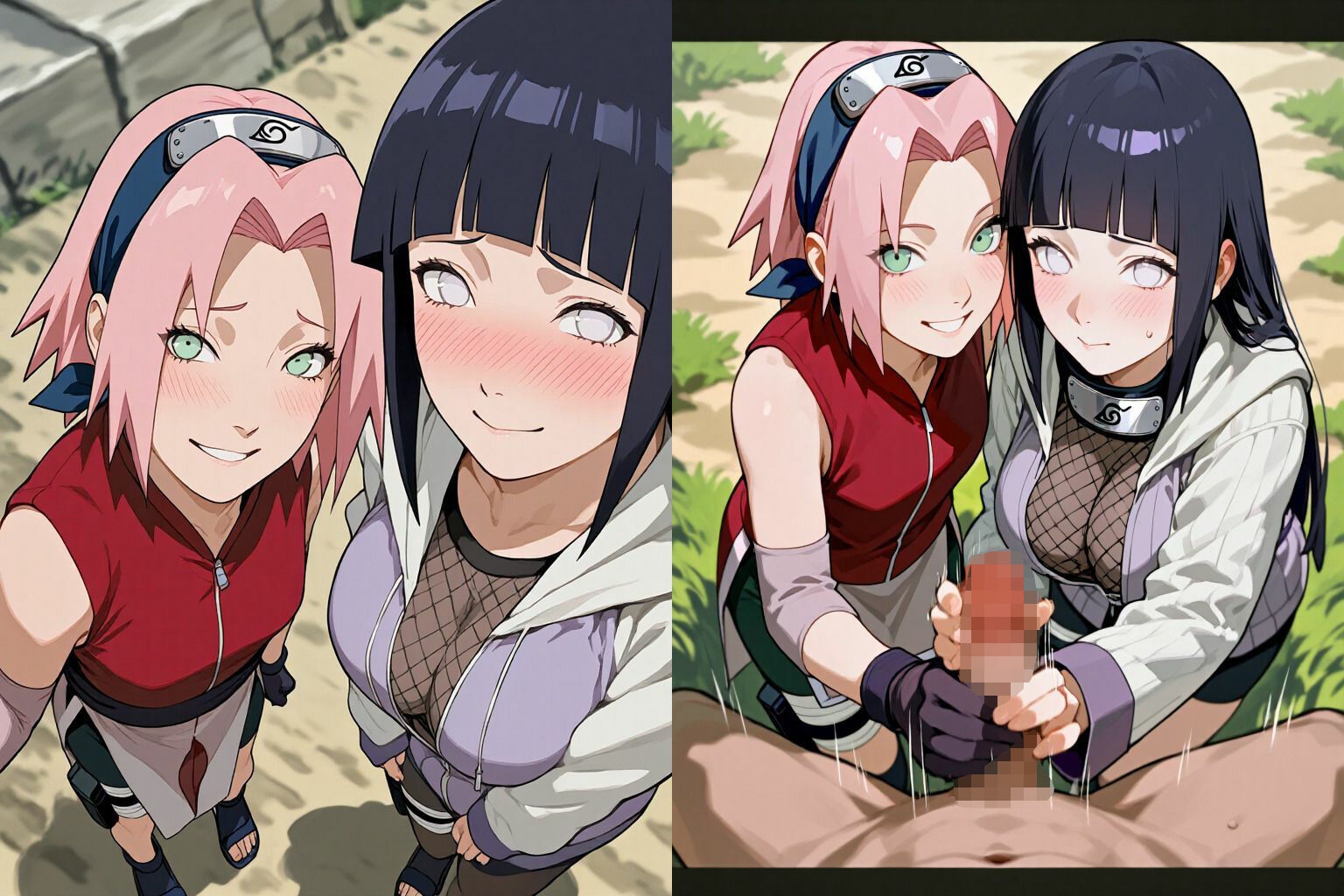 妻と彼女と3Pラブラブえっち 画像7