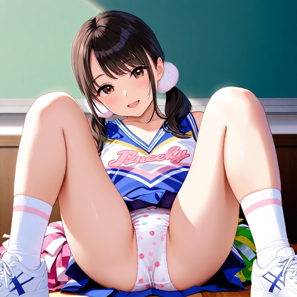 生パンチアガールのM字パンチラ_7