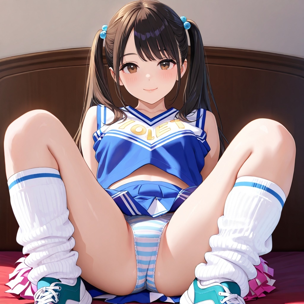 生パンチアガールのM字パンチラ_9