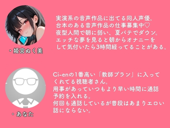 【実演】朝通話×相互オナニー 画像1