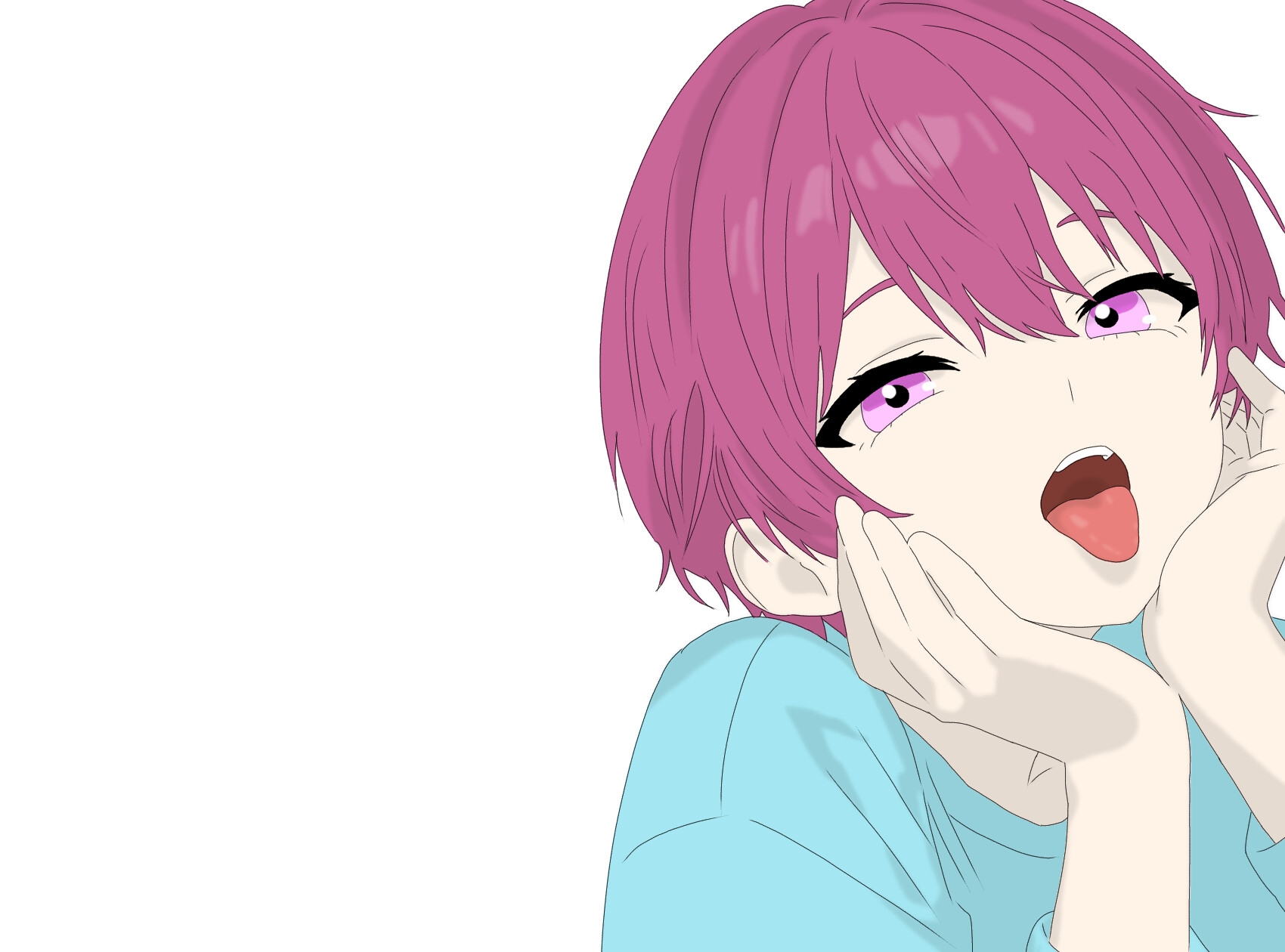【実演オナニー】～舐めて舐められ舐めつくし～口で愛撫しながらえっちしてみた！男女兼用ベロキスおもちゃ、おっぱいおもちゃ、大型オナホール使用 画像1