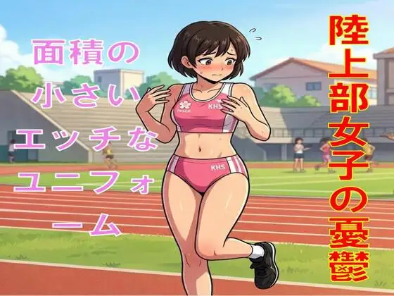 陸上部女子の憂鬱。面積の小さいエッチなユニフォーム