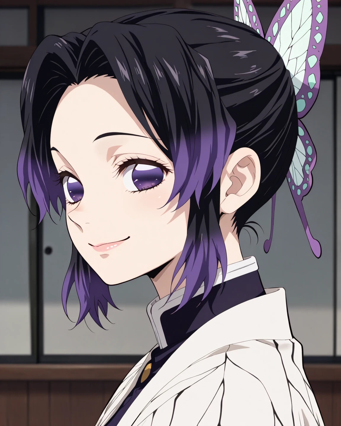 胡蝶し〇ぶ 布団の上でイチャラブSEX 鬼〇の刃 画像1