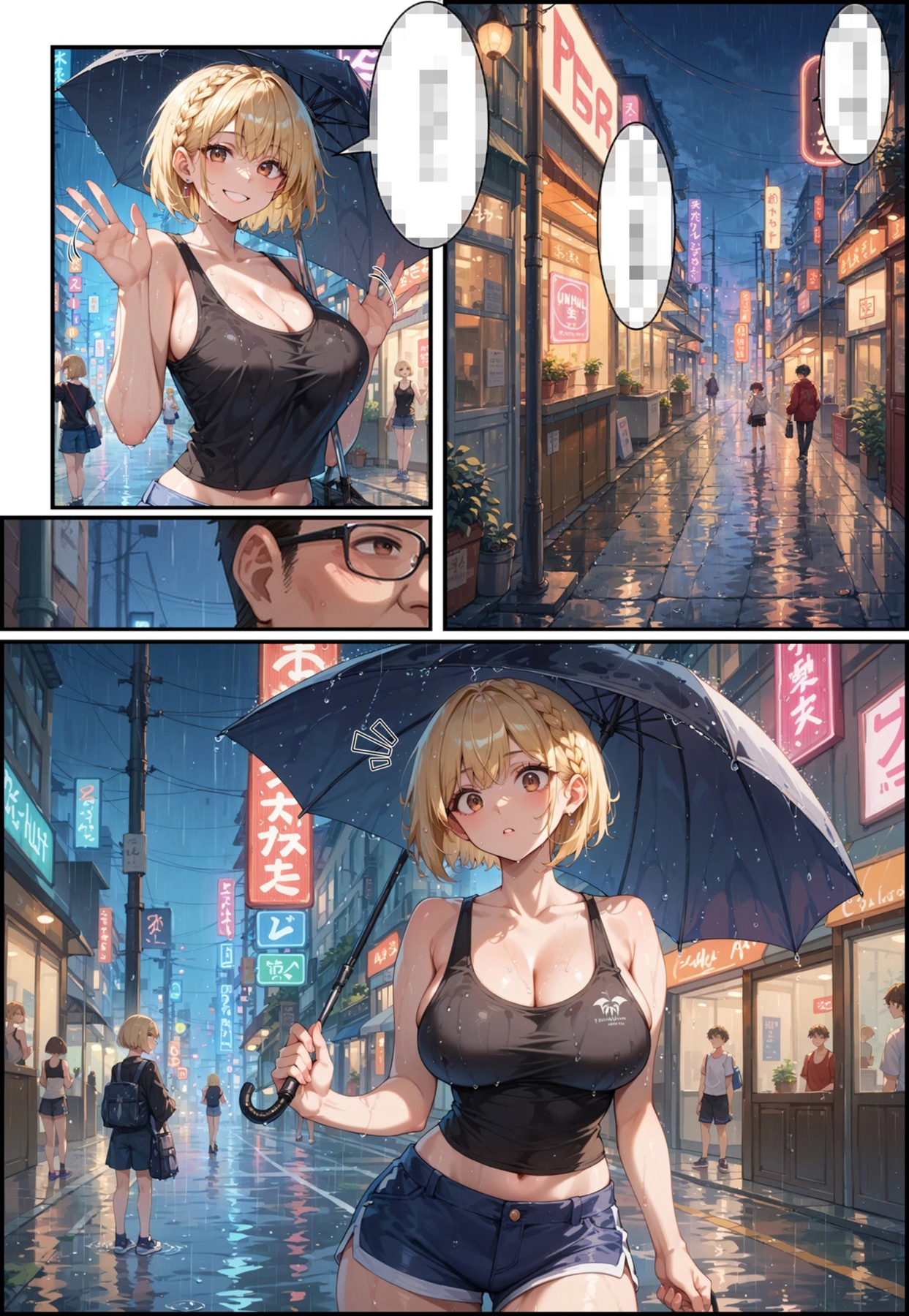 複数人で痴〇したら発情する爆乳JKちゃん 画像1