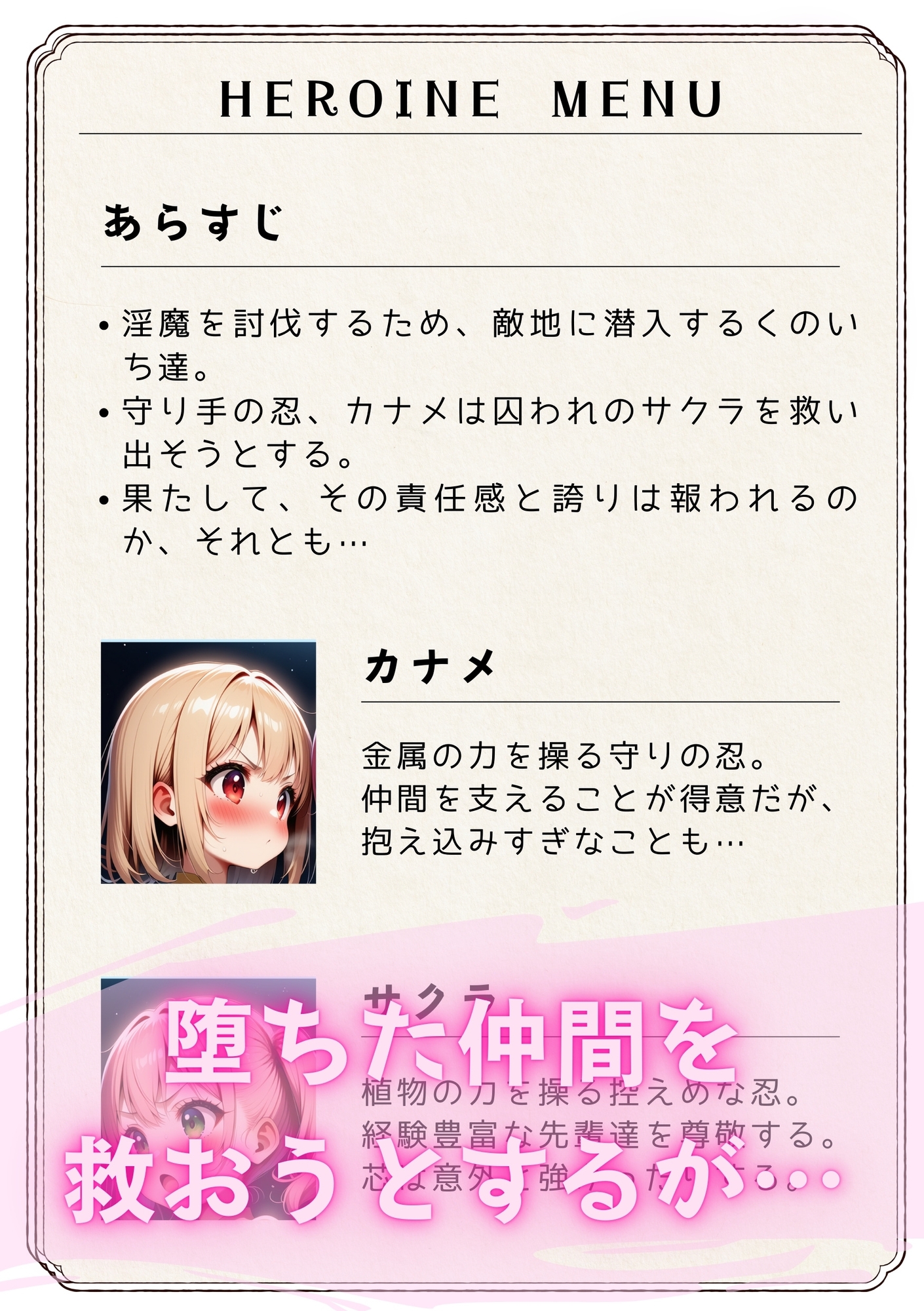 テンタクソロジー Act13:くのいち解放編(カナメ・サクラ) 画像2